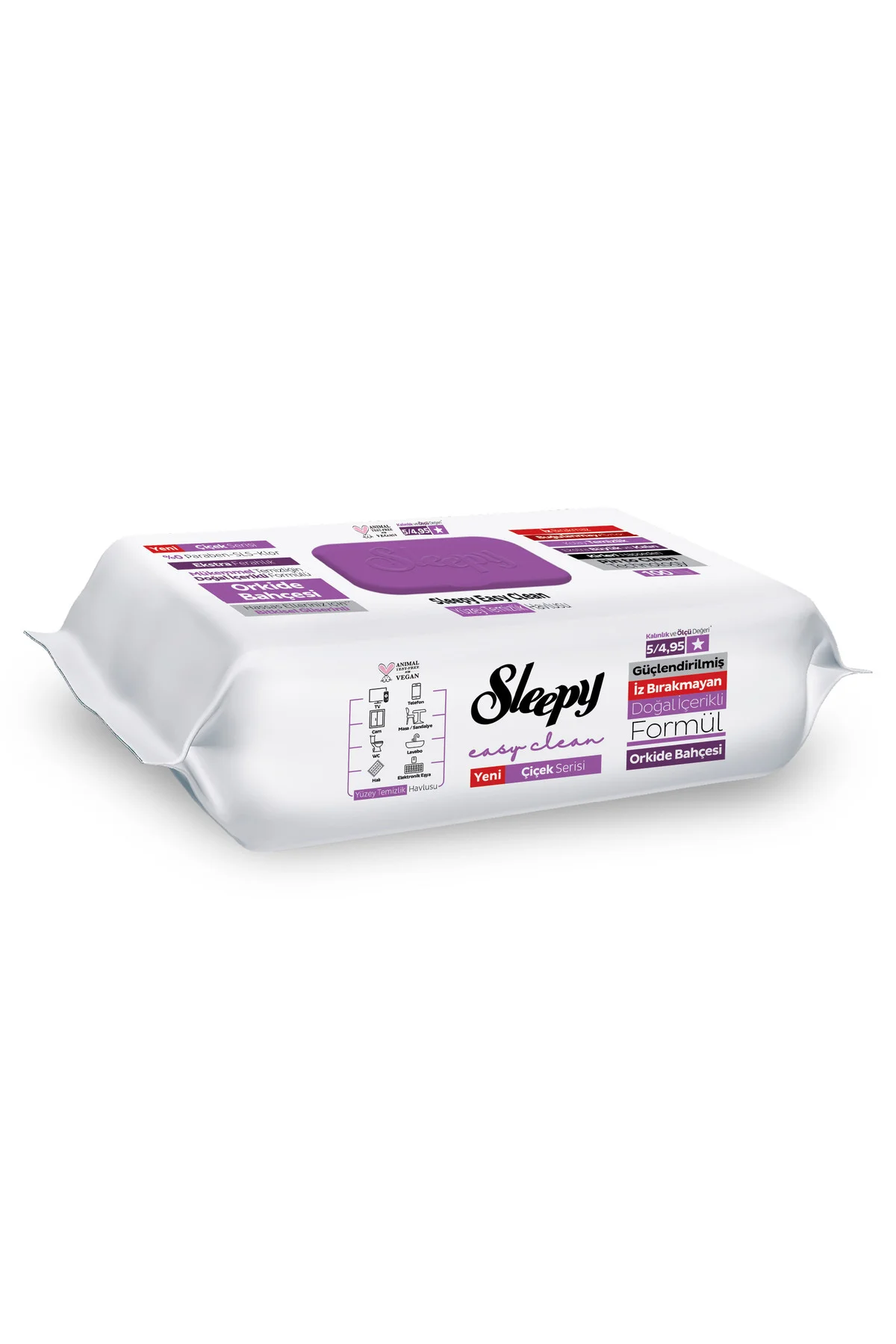 Easy Clean Orkide Bahçesi Yüzey Temizlik Havlusu Mendili 100 Yapr