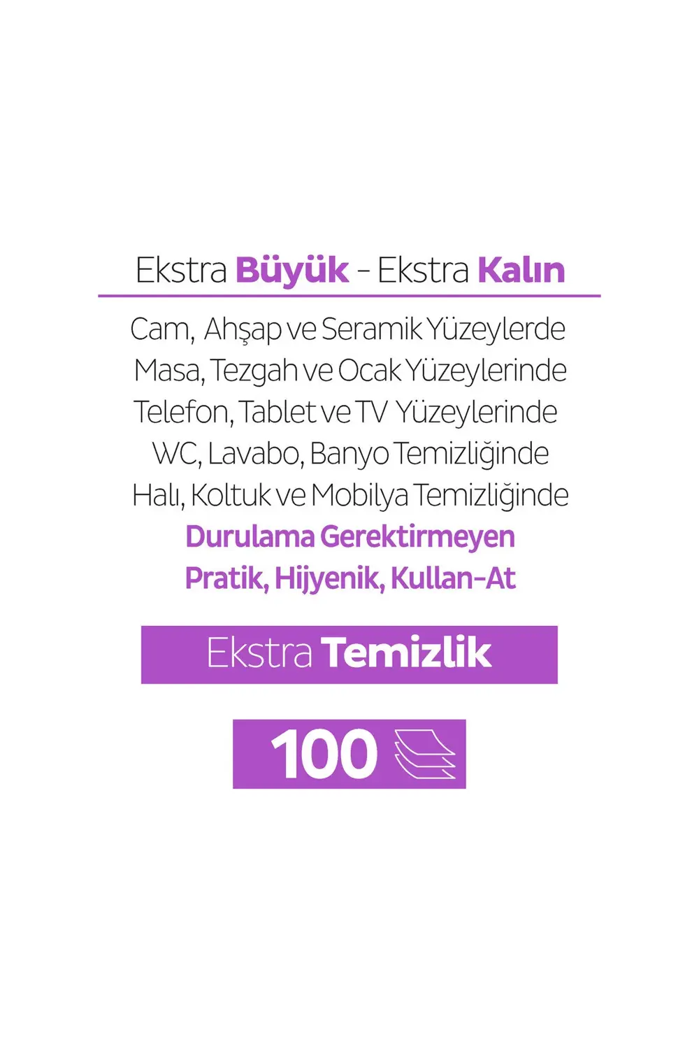 Easy Clean Orkide Bahçesi Yüzey Temizlik Havlusu 100 Yaprak