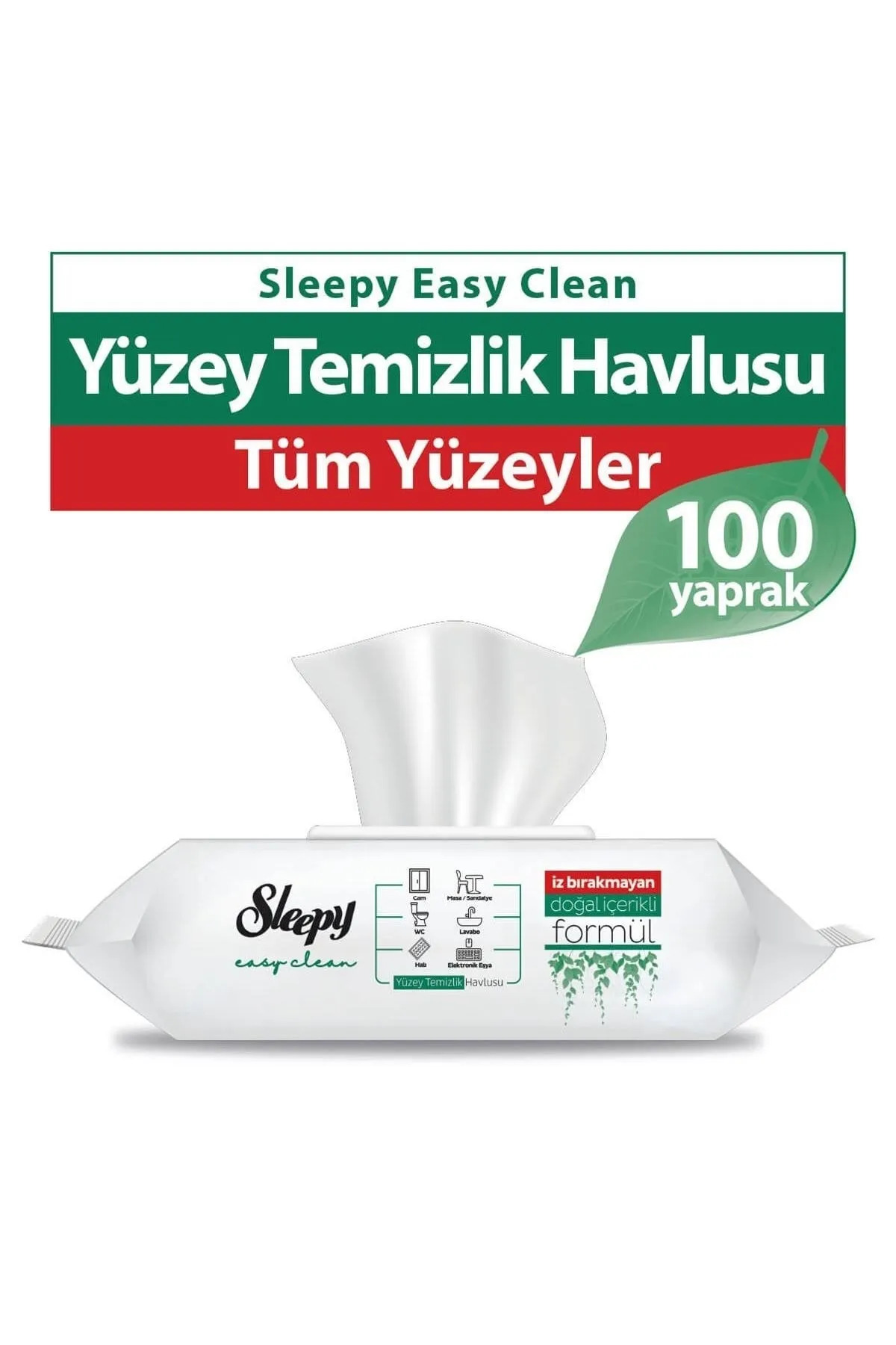 Easy Clean Parabensiz Yüzey Temizlik Havlusu Beyaz Sabun Kokusu 1