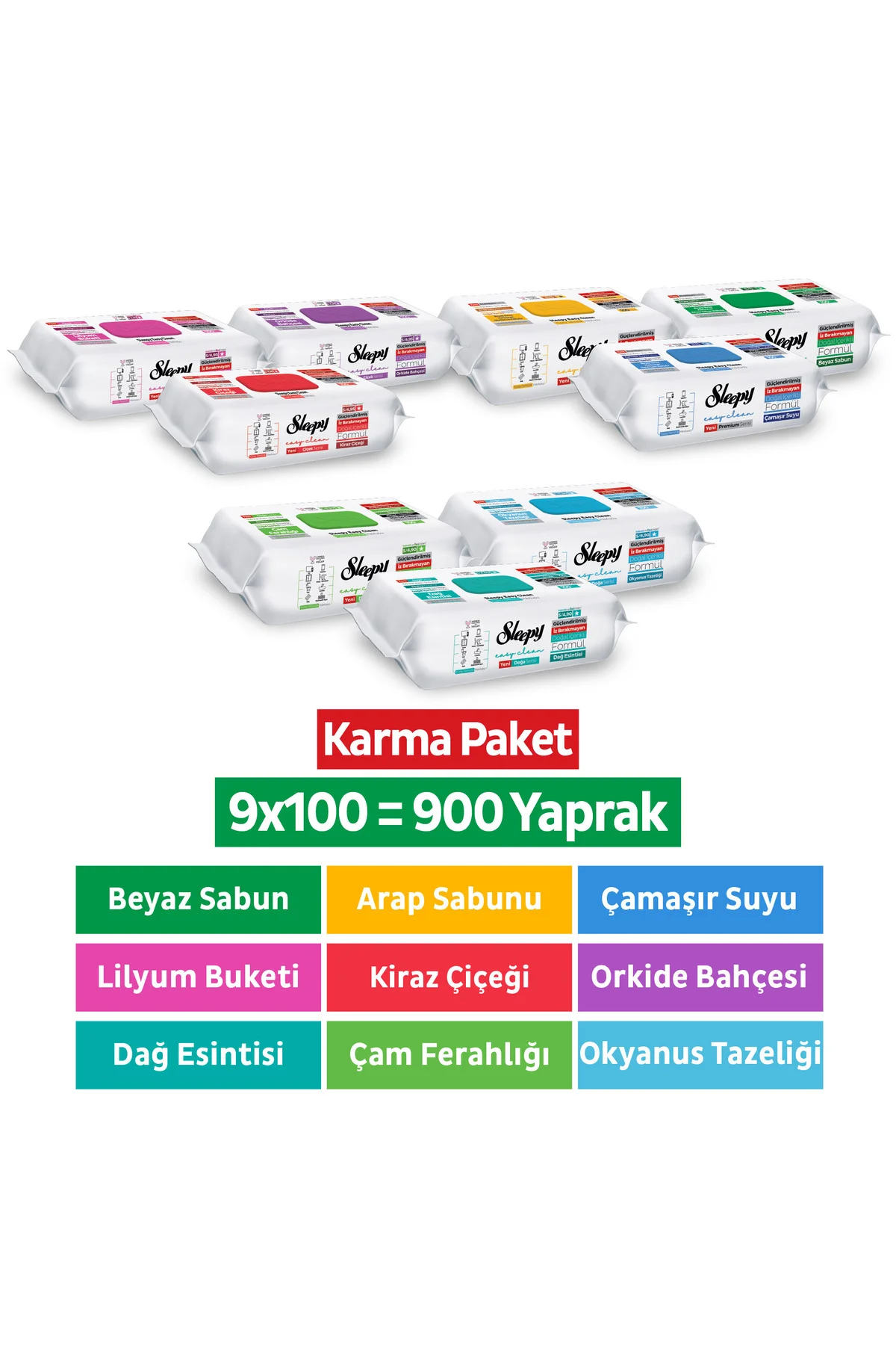Easy Clean Premium+Çiçek Serisi+Doğa Serisi Yüzey Temizlik Havlusu Mendili 9x100 Karma Paket Fiyatı, Yorumları ve Özellikleri