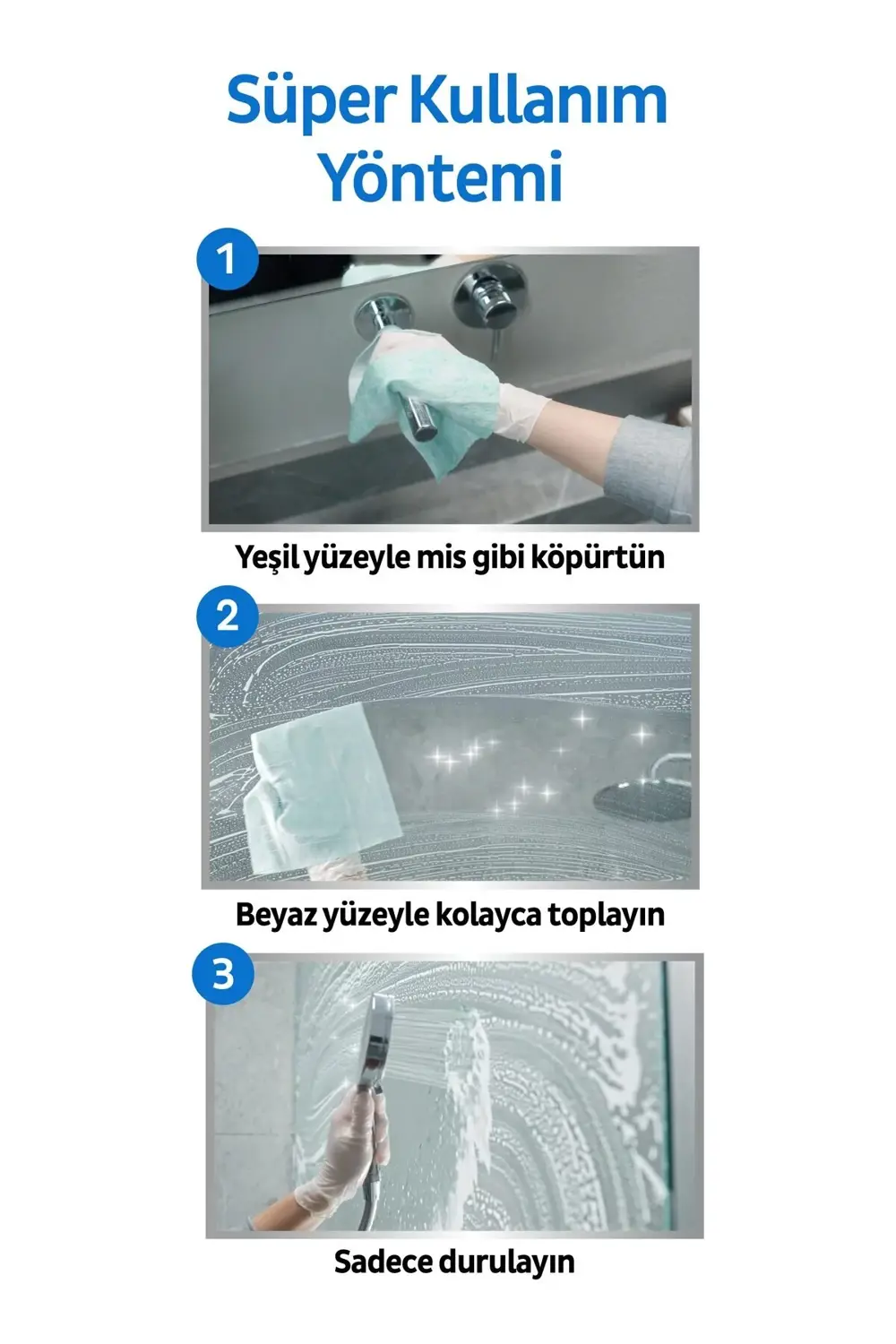 Easy Clean Süper Kireç Sökücü Yüzey Temizlik Havlusu&mendili 12x3