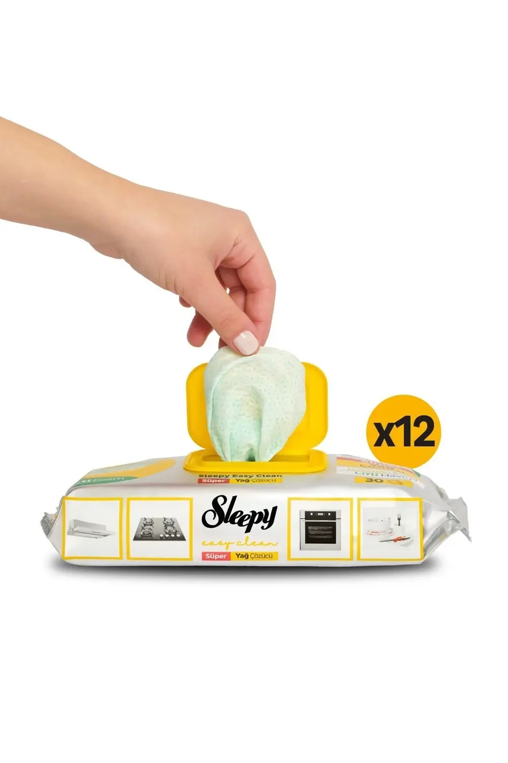 Easy Clean Süper Yağ Çözücü Yüzey Temizlik Havlusu&mendili 12x30