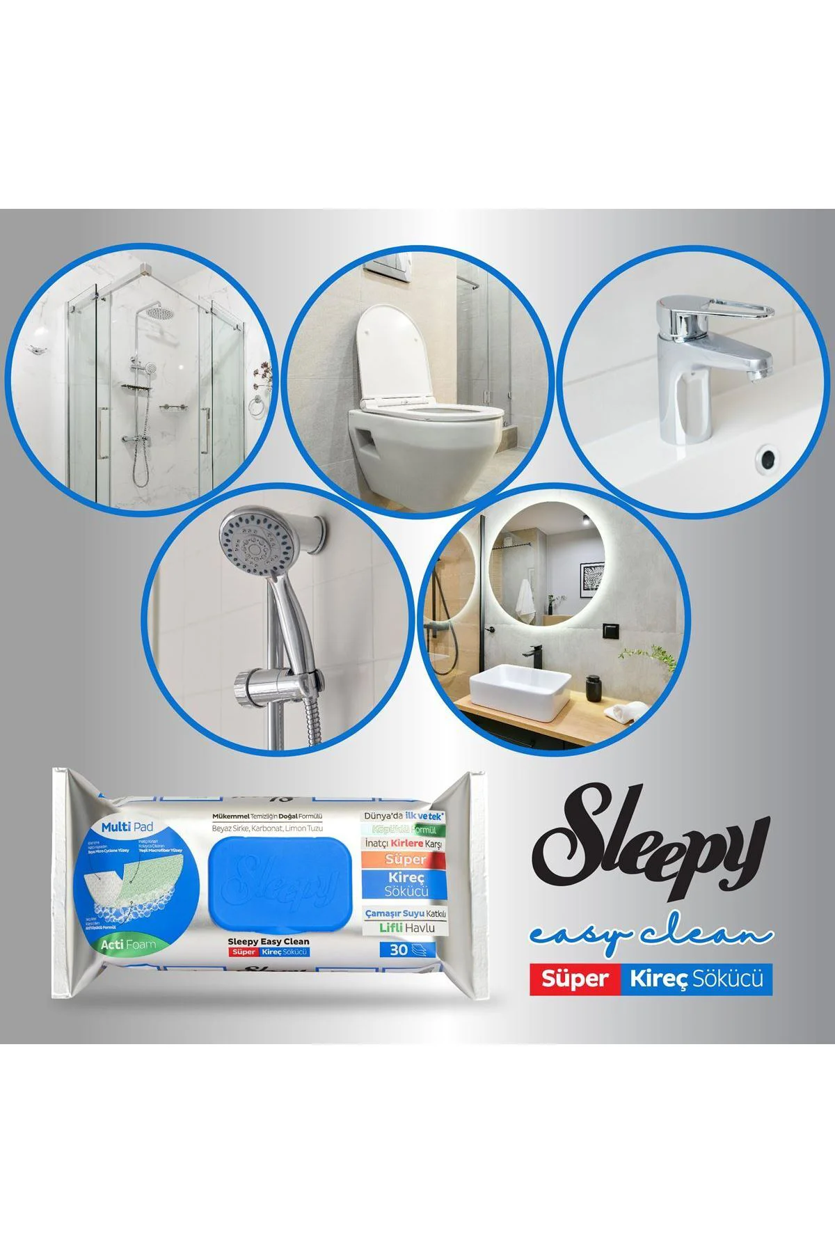 Easy Clean Süper Yağ Çözücü&kireç Sökücü Yüzey Temizlik Havlusu&mendili 2x30 (60 YAPRAK) Fiyatı, Yorumları ve Özellikleri
