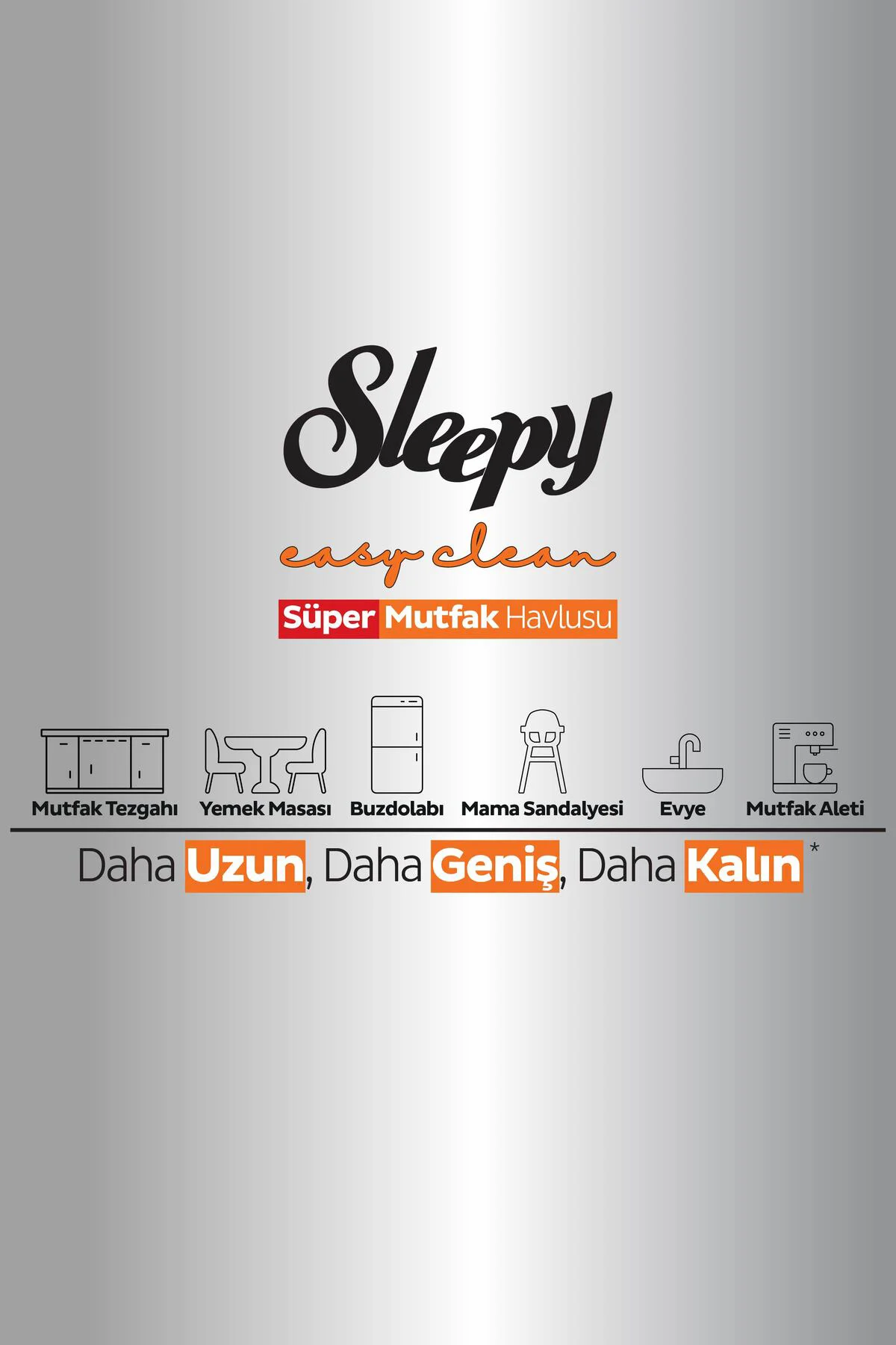 Easy Clean Süper Yüzey Temizlik Mutfak Havlusu&mendili Portakal Y