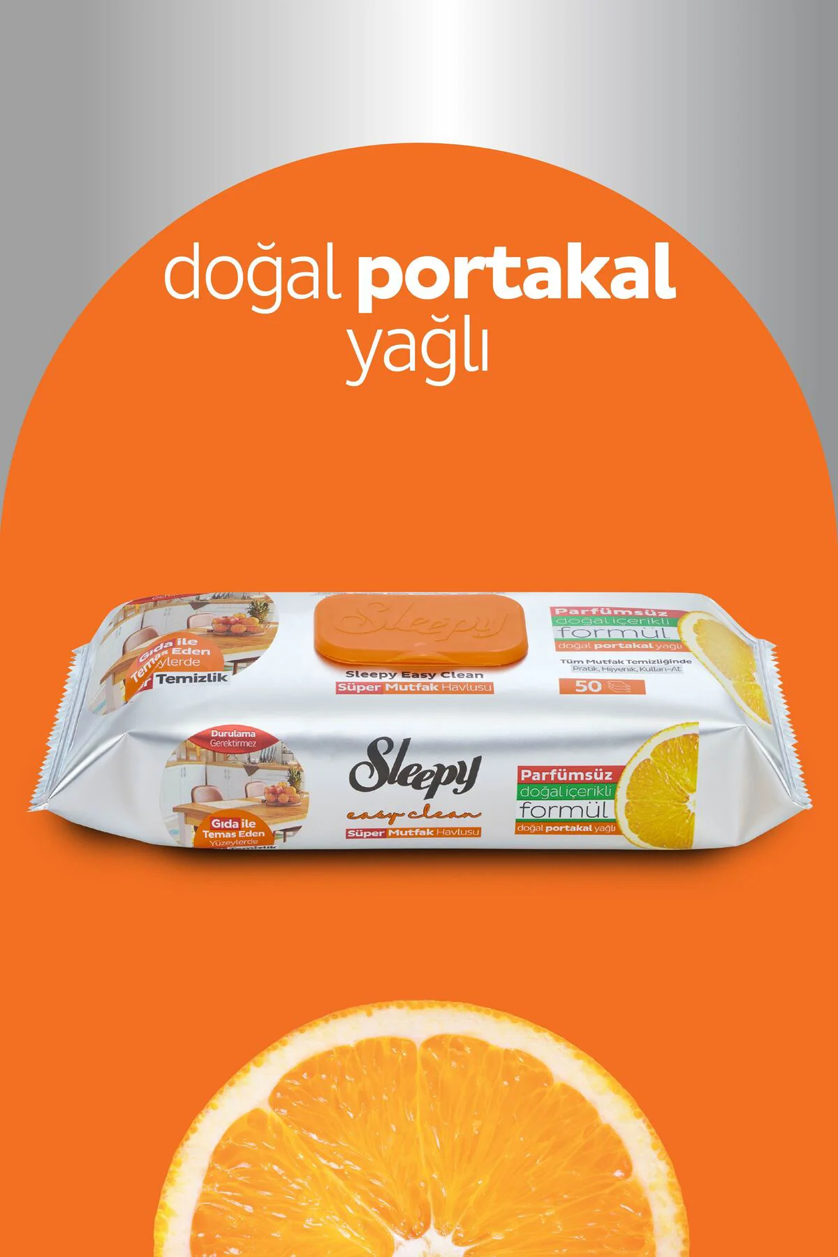 Easy Clean Süper Yüzey Temizlik Mutfak Havlusu&mendili Portakal Y