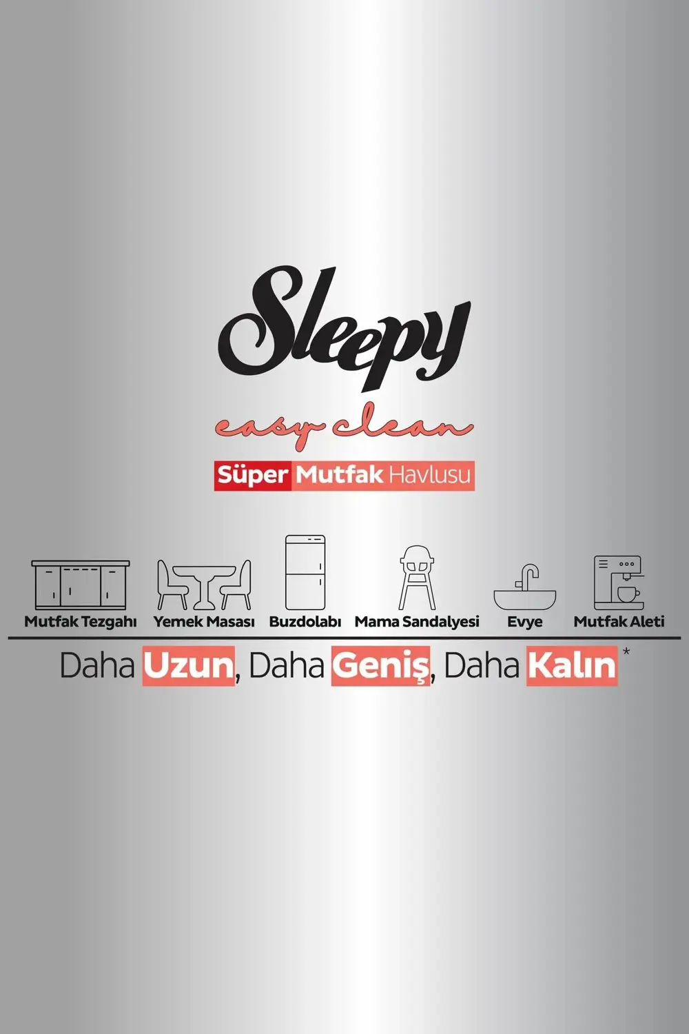 Easy Clean Süper Yüzey Temizlik Mutfak Havlusu&Mendili Greyfurt Y