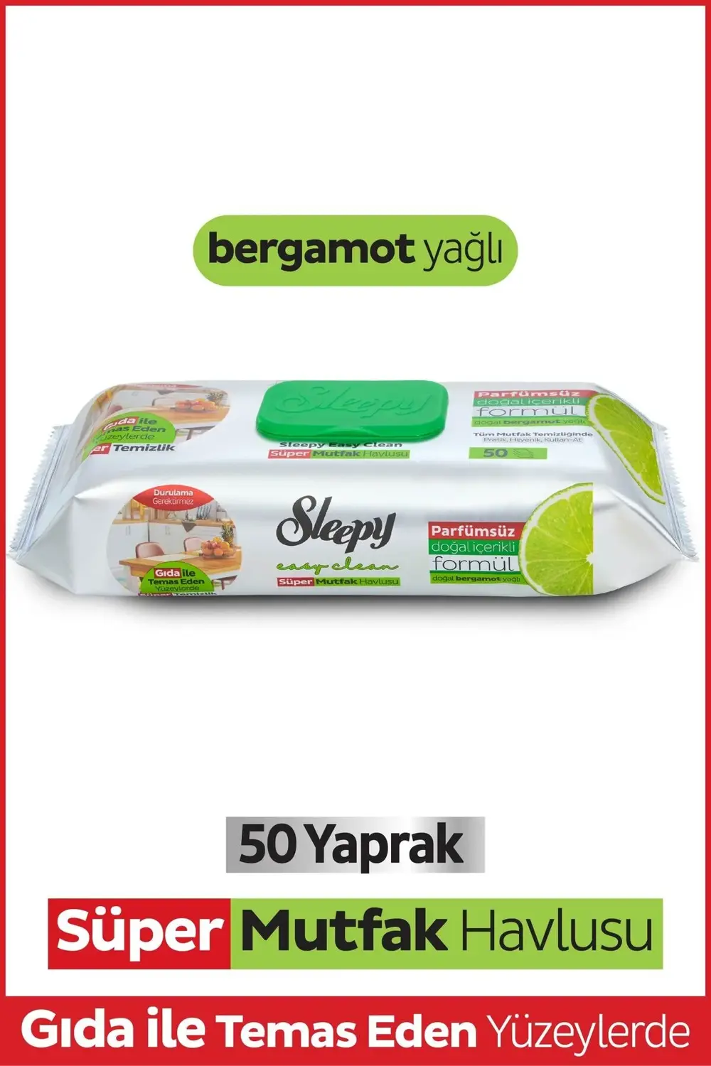 Easy Clean Süper Yüzey Temizlik Mutfak Havlusu&Mendili Bergamot Y