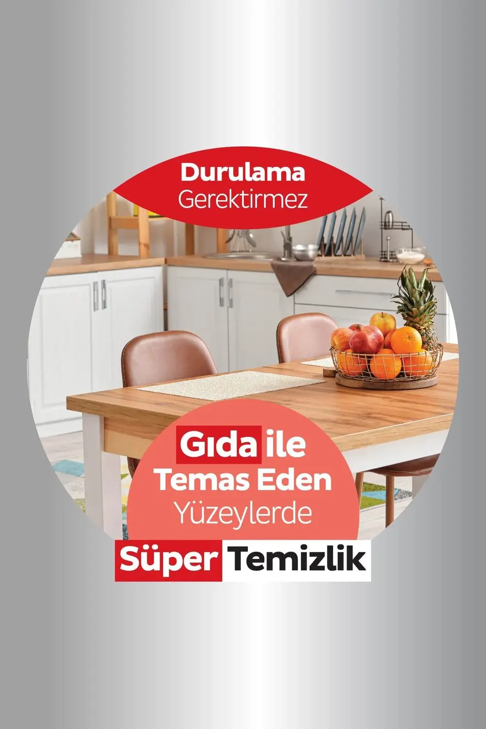 Easy Clean Süper Yüzey Temizlik Mutfak Havlusu&Mendili Greyfurt Y