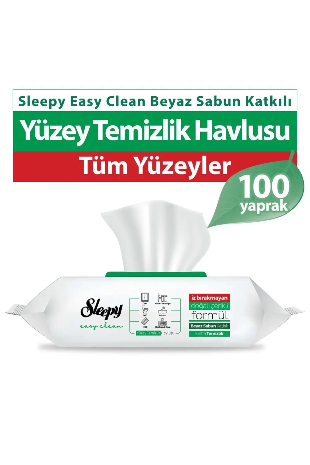 Easy Clean Yüzey Temizlik Havlusu&Mendili 100 Yaprak