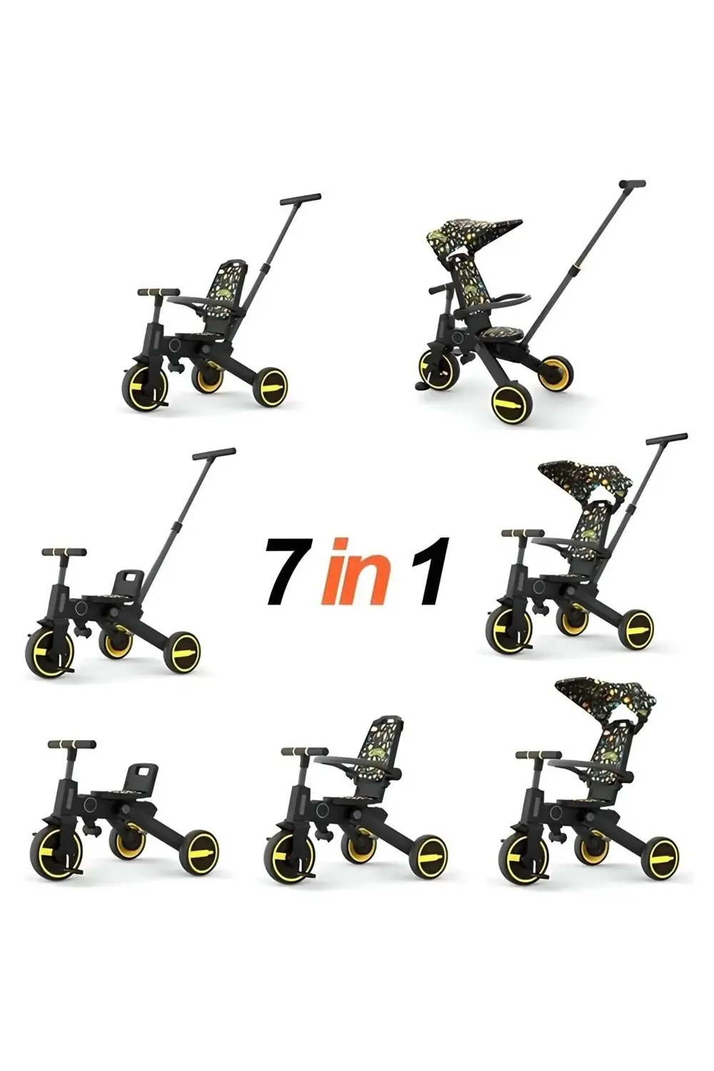 Easy Trike Ebeveyn Kontrollü Katlanır Çift Yönlü Bisiklet