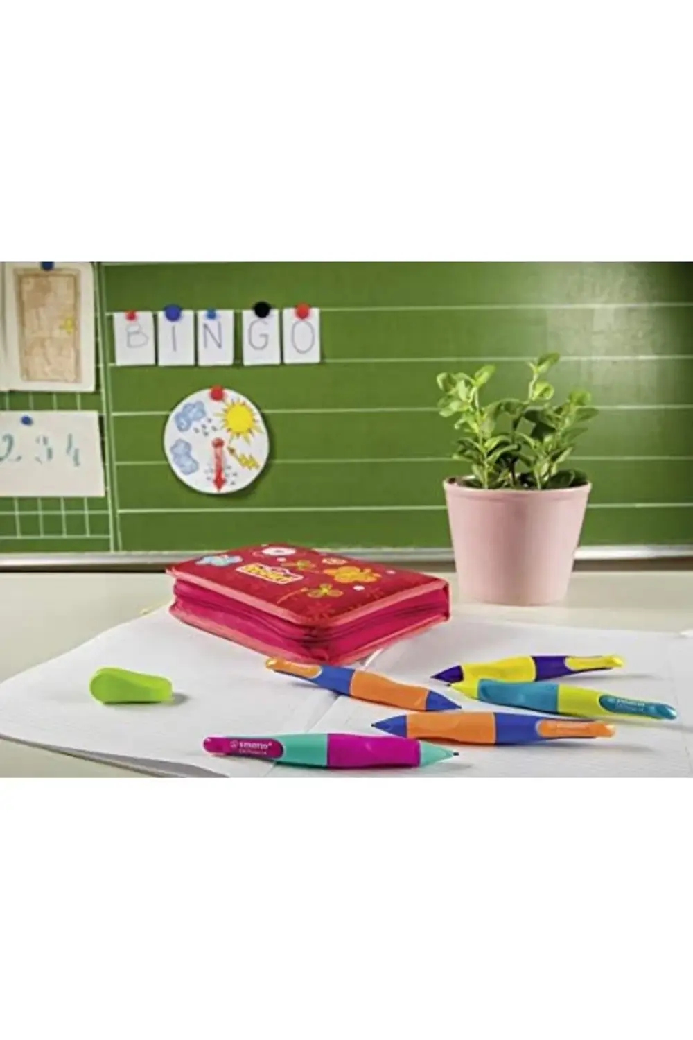 EASYergo 1.4 Sol - Ergonomik Mekanik Kurşun Kalem - Neon Pembe Bl