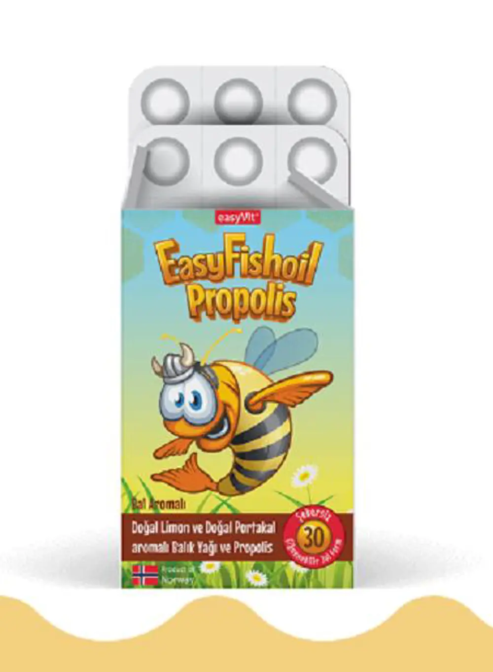 Easyfishoil Propolisli Omega 3 Jel Tablet 30'lu 8682792377045