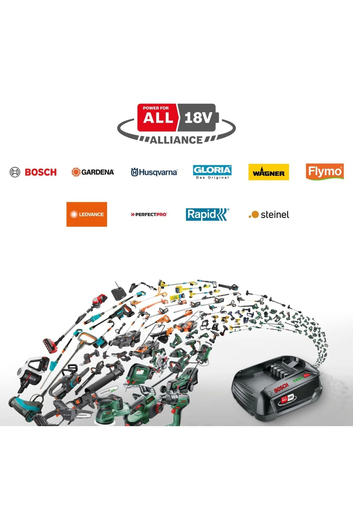 EasyGrassCut 18V-230 akülü çim biçme makinesi (1 x akü 2,0 Ah, 18