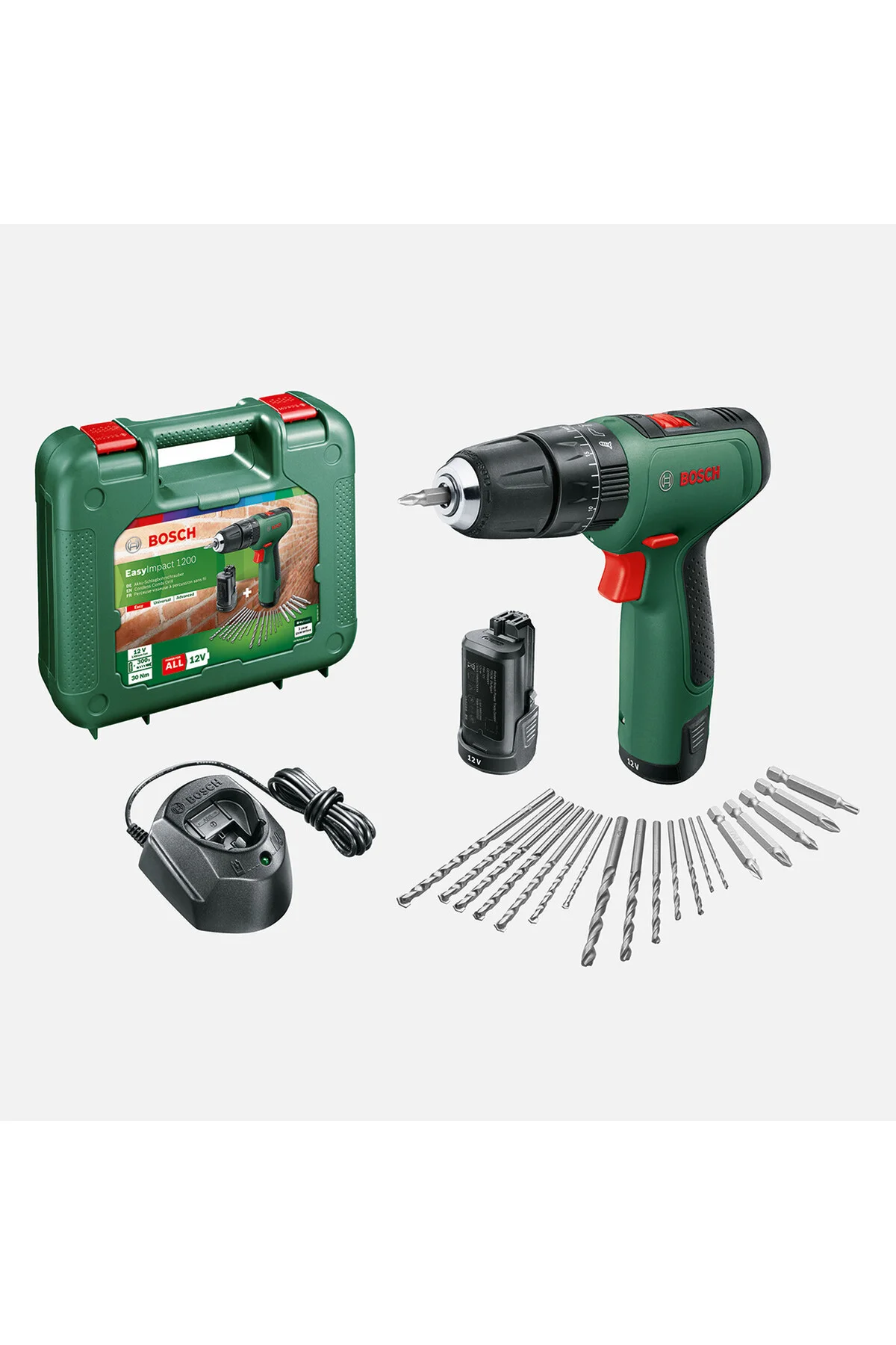 EasyImpact 1200 (1.5 Ah, Çift Akü, GAL1210CV) 12'li Aksesuar Seti
