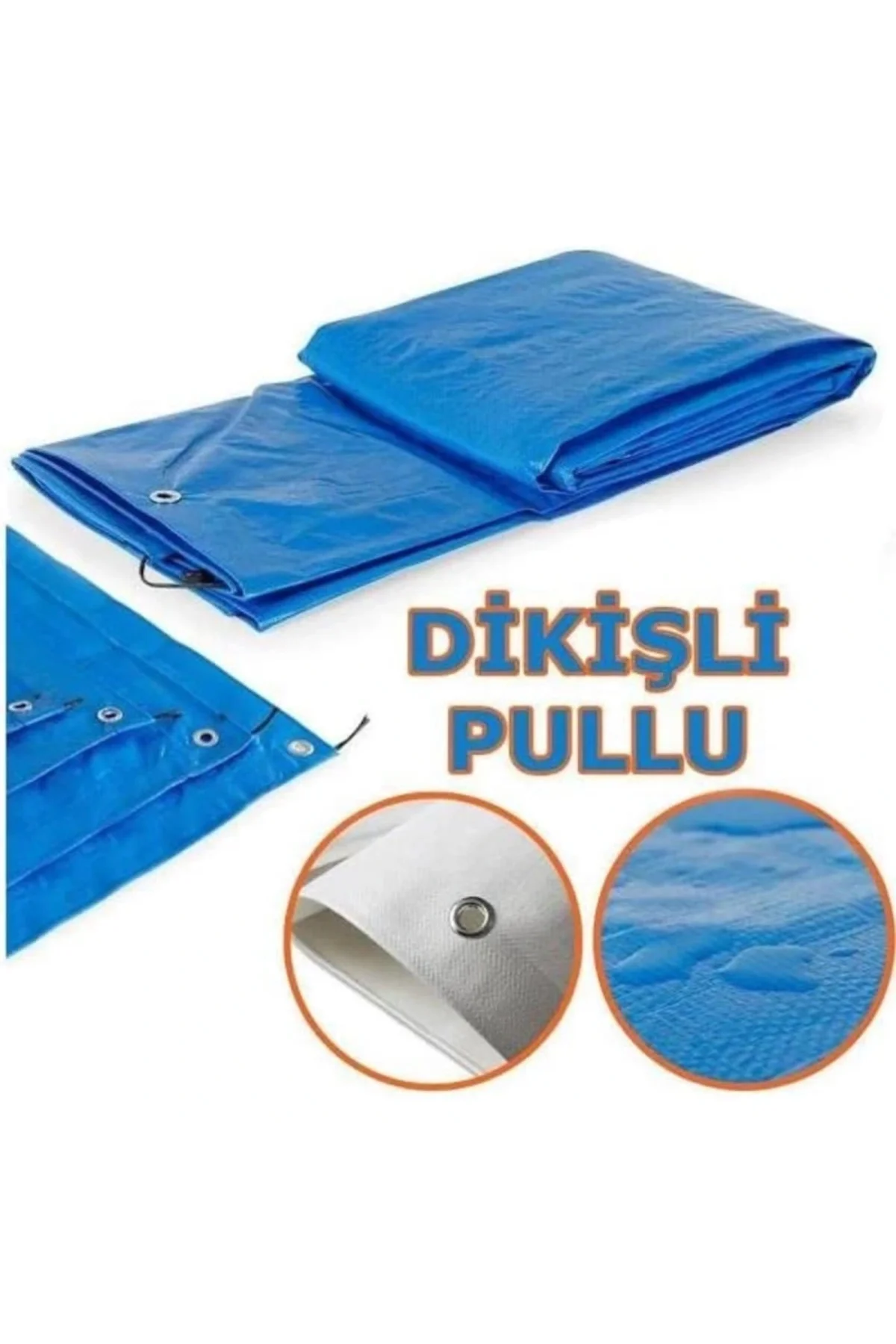 Ebatlı Su Geçirmez Pullu Çadır Branda Tente 4X6 M