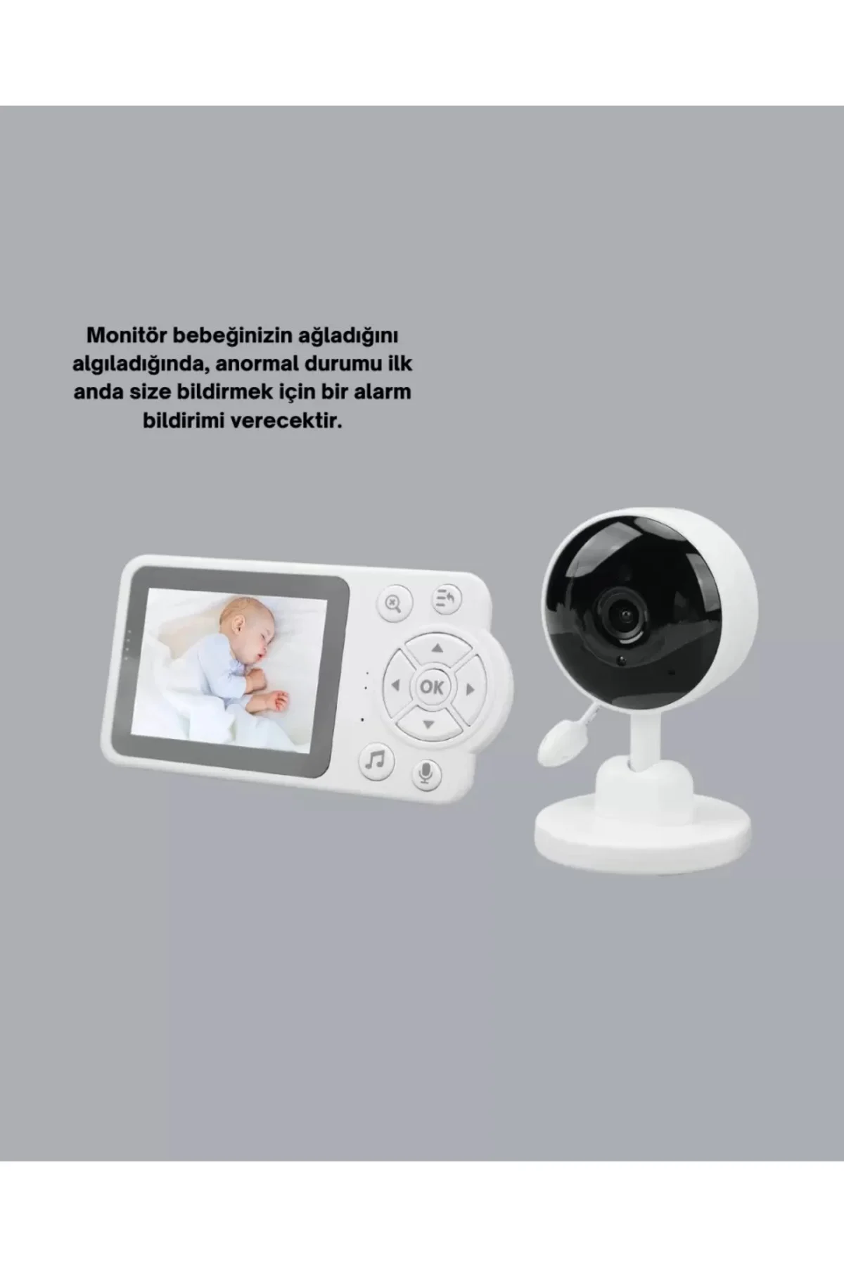 Ebeveyn Kontrollü 2.8 İnç Bebek Monitörü Güvenli İzleme