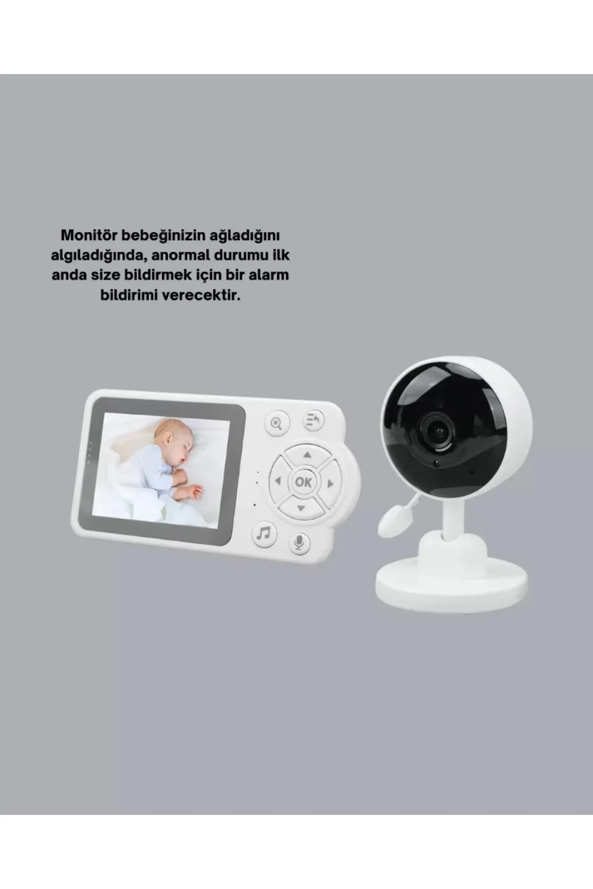 Ebeveyn Kontrollü 2.8 İnç Bebek Monitörü Güvenli İzleme