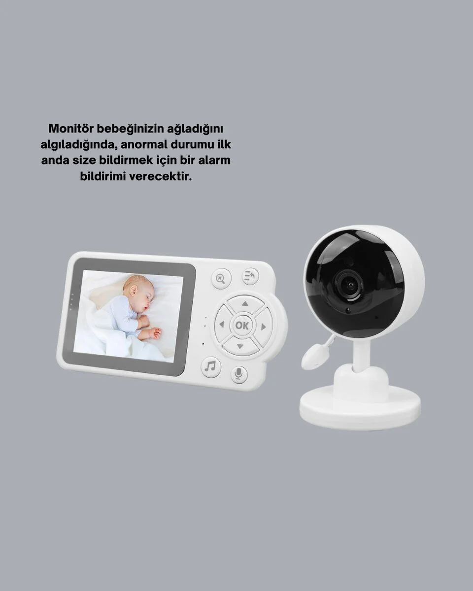 Ebeveyn Kontrollü 2.8 İnç Bebek Monitörü Güvenli İzleme
