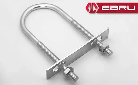 Ebru U Civata, Karşılık Demiri + Somunlu - M8x50 - 2 Set