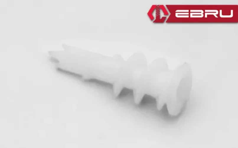 Ebru Vidalı Plastik Turbolet Dübeli - 50 Adet