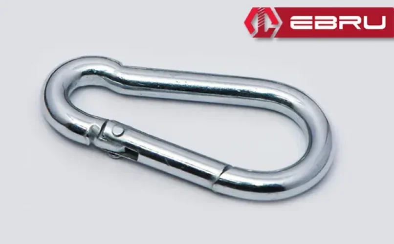 Ebru Yaylı Karabina, Çengel, Kanca 6mm - 50 Adet