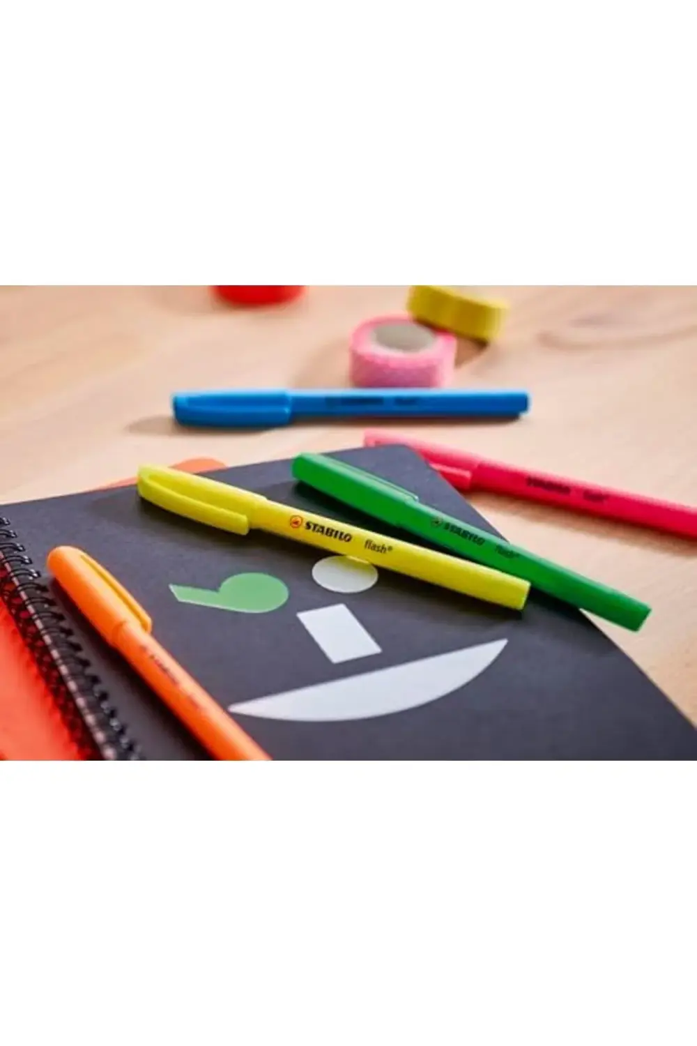 ebshtore flash - Fosforlu Kalem - 4'lü Paket - Çeşitli Renkler se