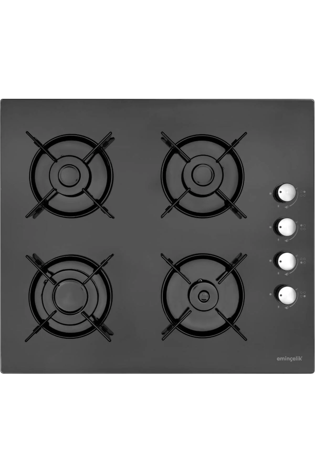 Ec-ah 1240 Bg60 Ankastre Gömmeli 4 Gözlü Siyah Ocak Sancak Alimer