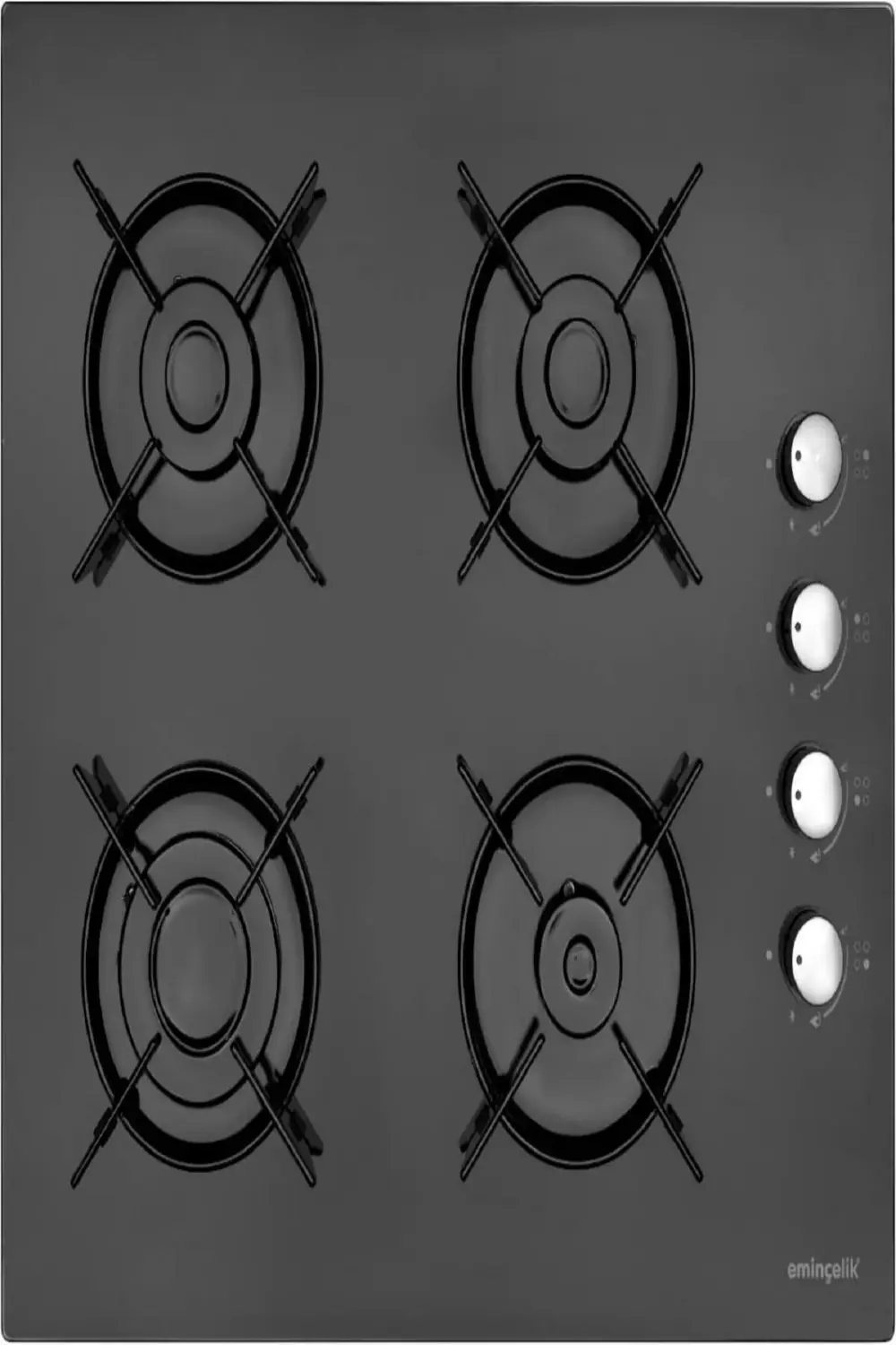 Ec-ah 1240 Bg60 Ankastre Gömmeli 4 Gözlü Siyah Ocak Sancak Alimer