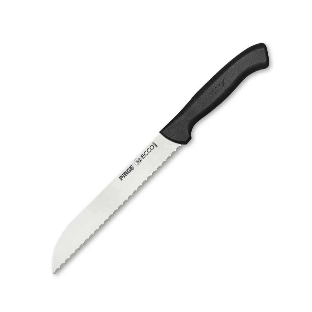 Ecco Pro Ekmek Bıçağı 17,5 Cm - Alman Paslanmaz Çelik Dalgalı Dişli Siyah Fiyatı, Yorumları ve Özellikleri
