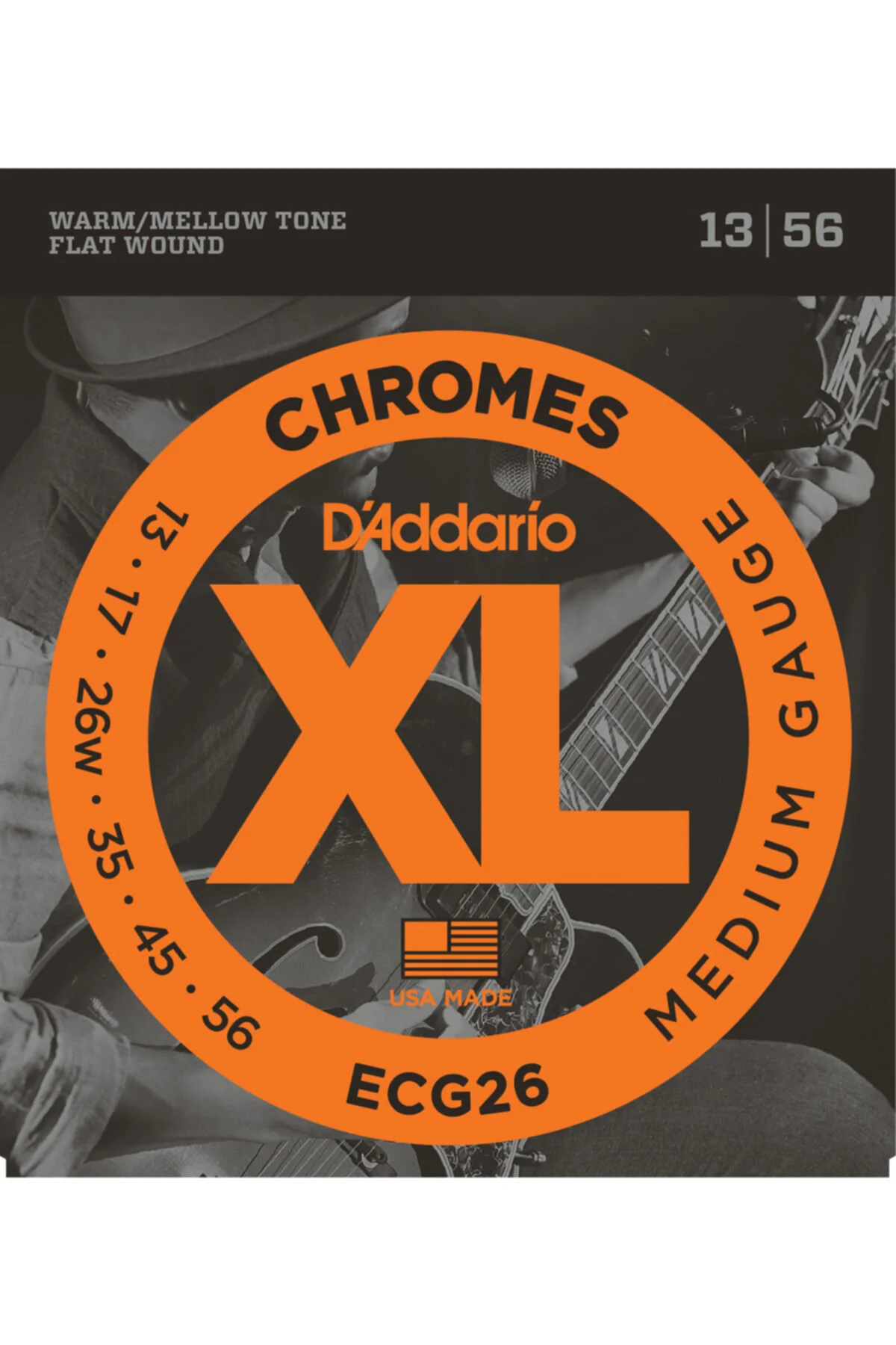 Ecg26 Elektro Gitar Teli, Chromes, 13-56, Medıum Gauge,