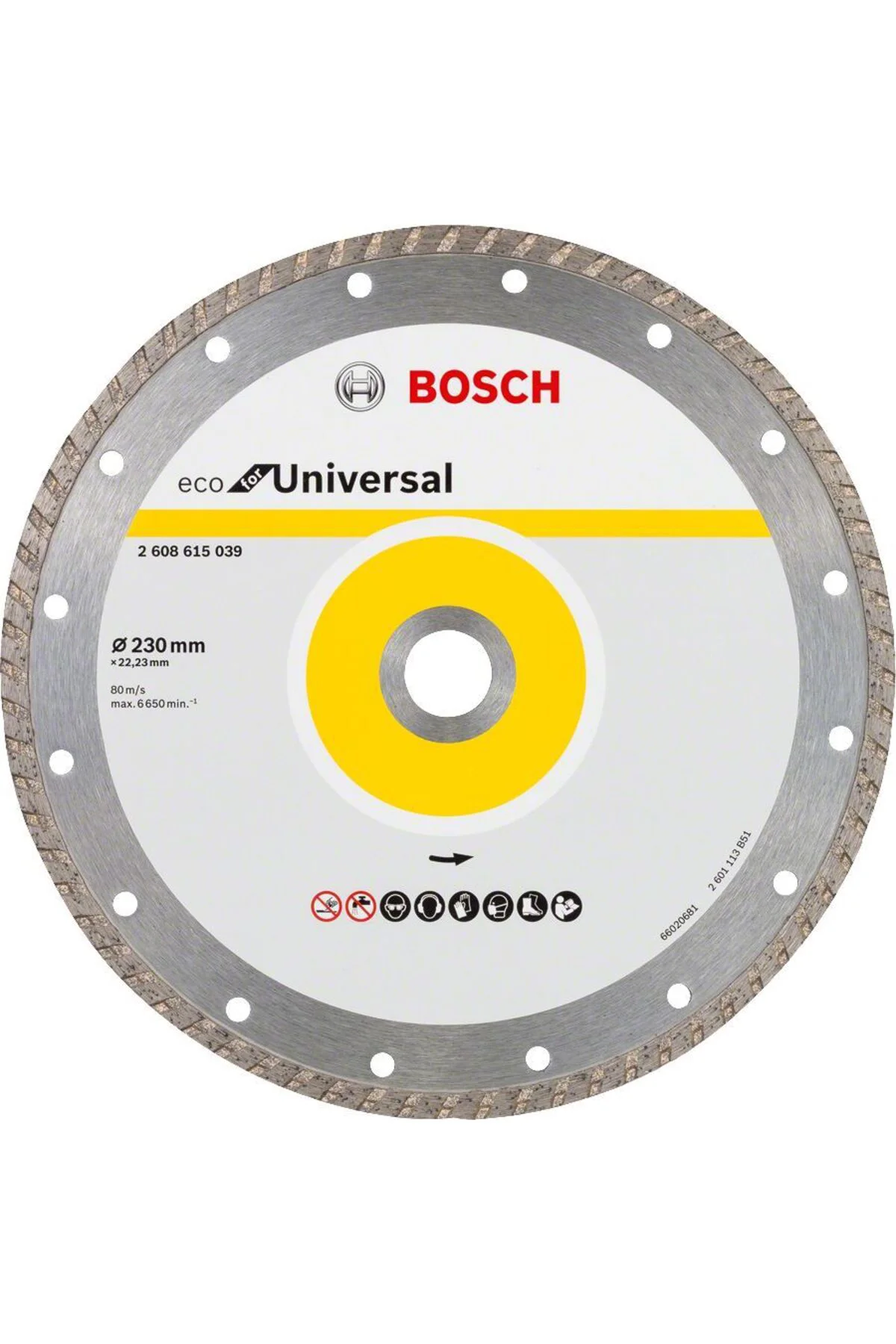 Eco 230mm Elmas Testere Yapı Malzemeleri İçin 2608615031