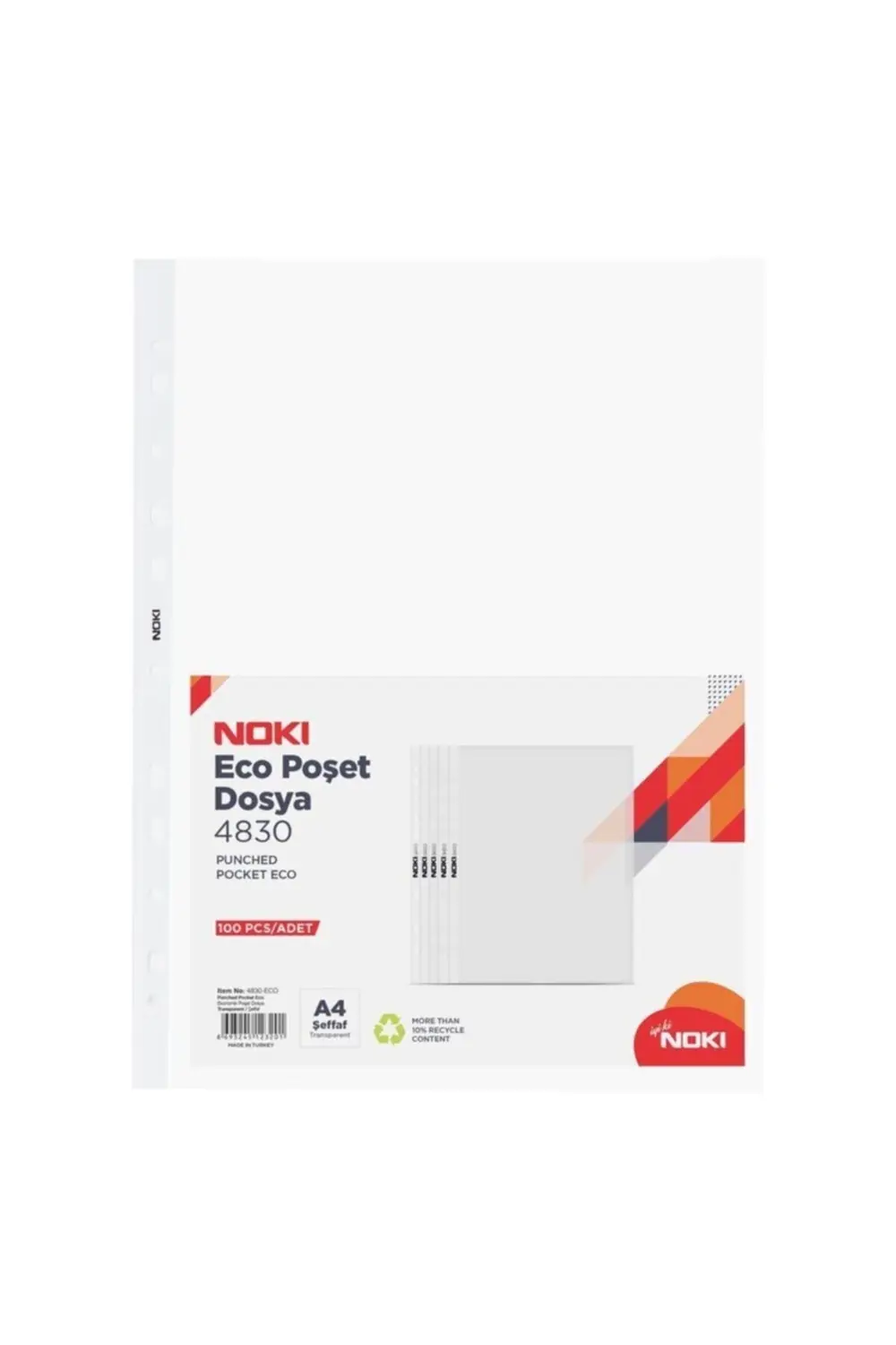 Eco A4 Poşet Dosya 500 Adet ( 100 Lü 5 Paket)