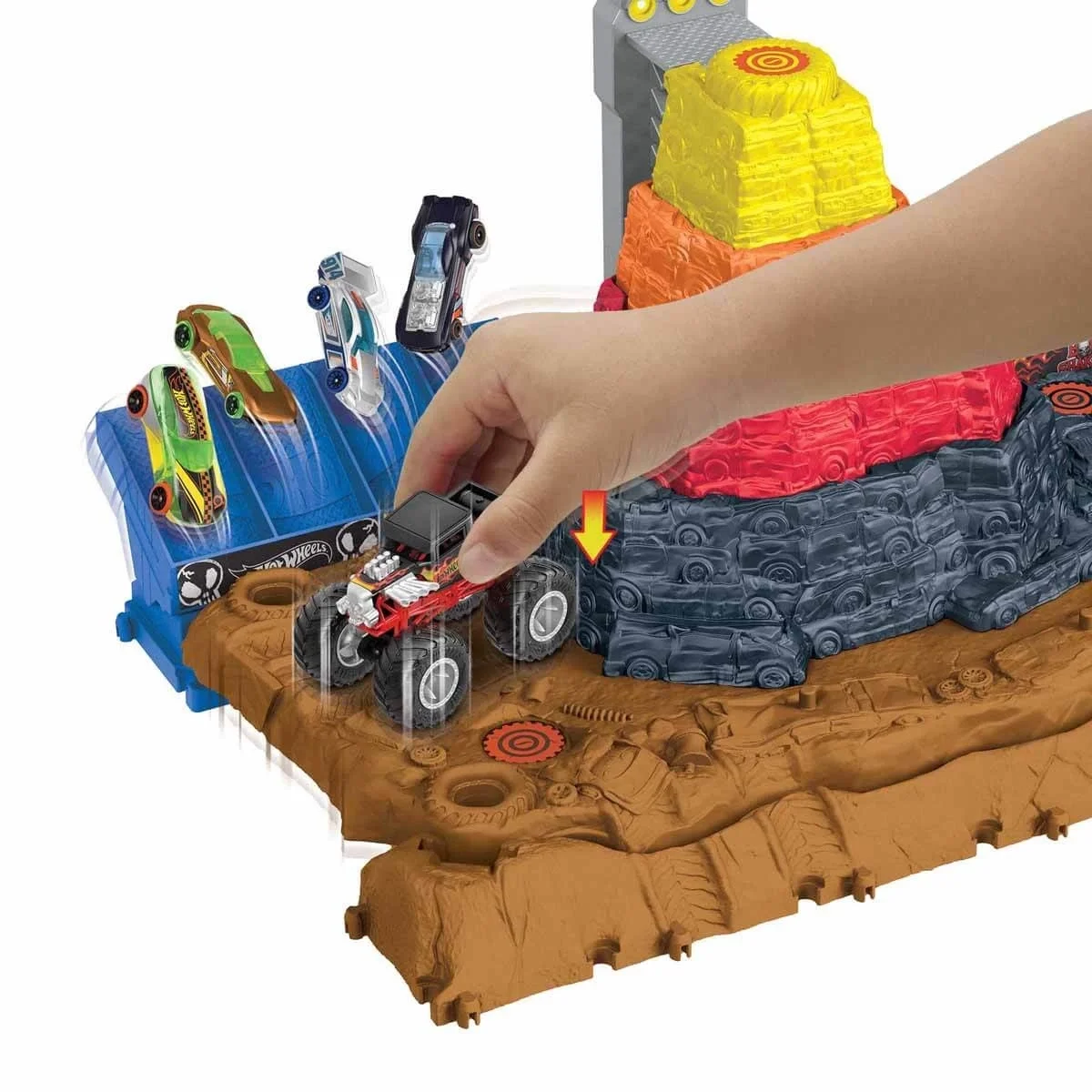 Eco Lounge Monster Trucks Muhteşem Çarpışma Arenası Oyun Seti HNB96