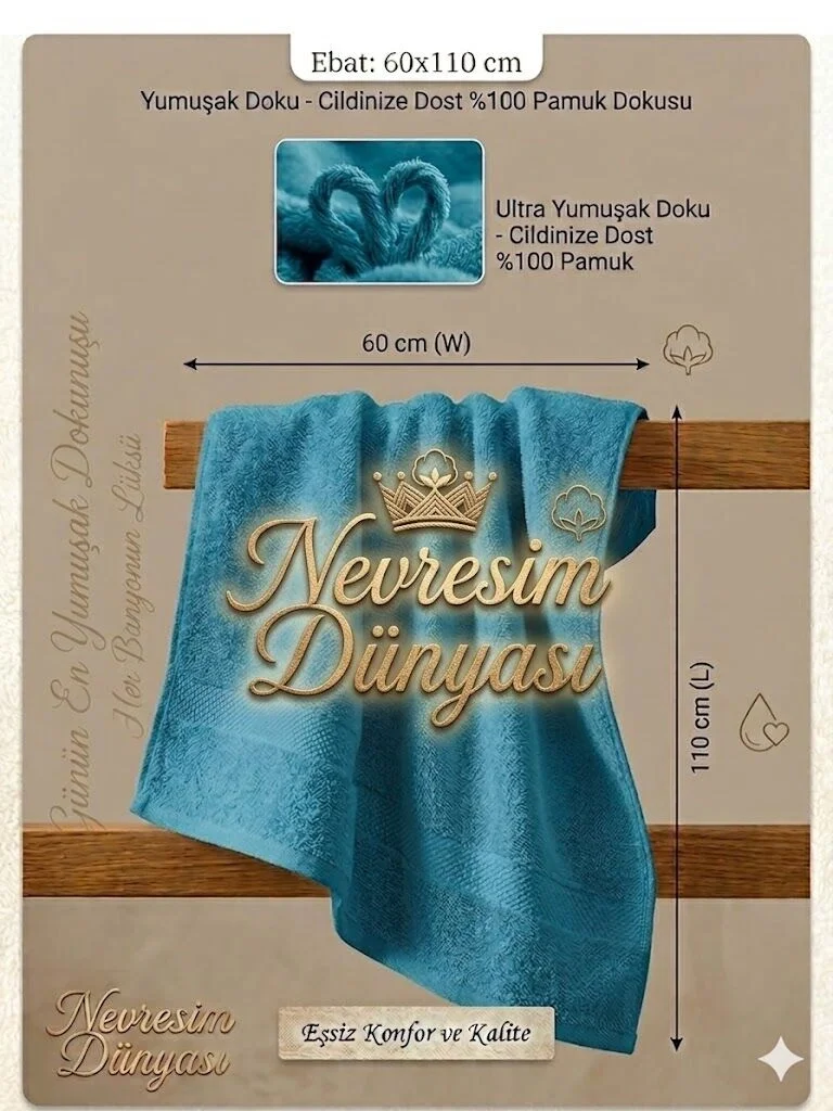 Eco Lounge Prime Havlu 60x110  Yeşil