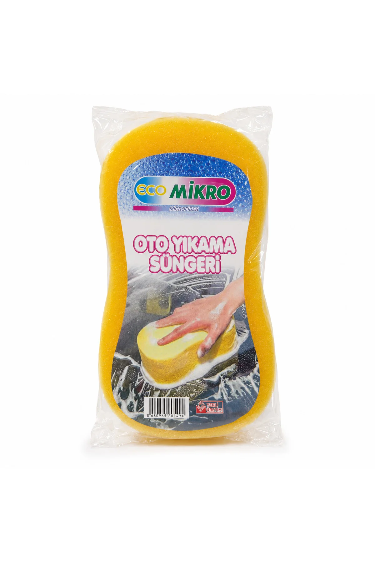 Eco Mikro Büyük Boy Oto Yıkama Süngeri – Yüksek Köpük Tutma Özellikli Araç Temizlik Süngeri