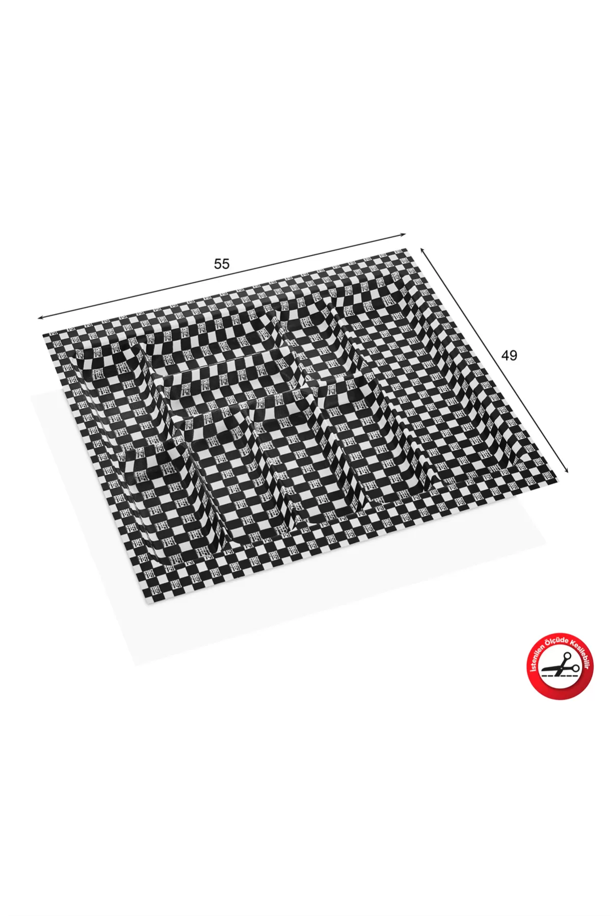 Just Cheap Store Eco Modül Kaşiklik Damali 55X49 Acero-20124