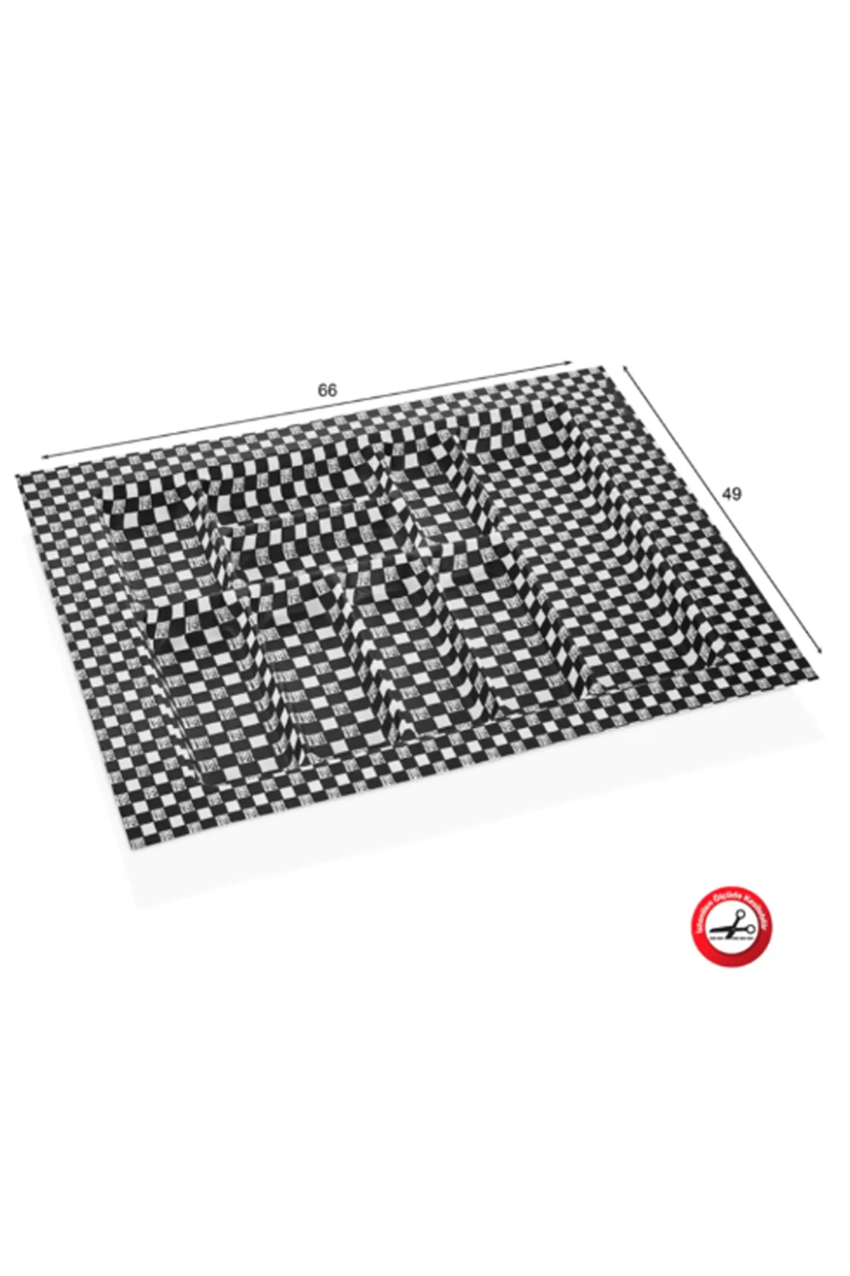Just Cheap Store Eco Modül Kaşiklik Damali 66X49 Acero-20126