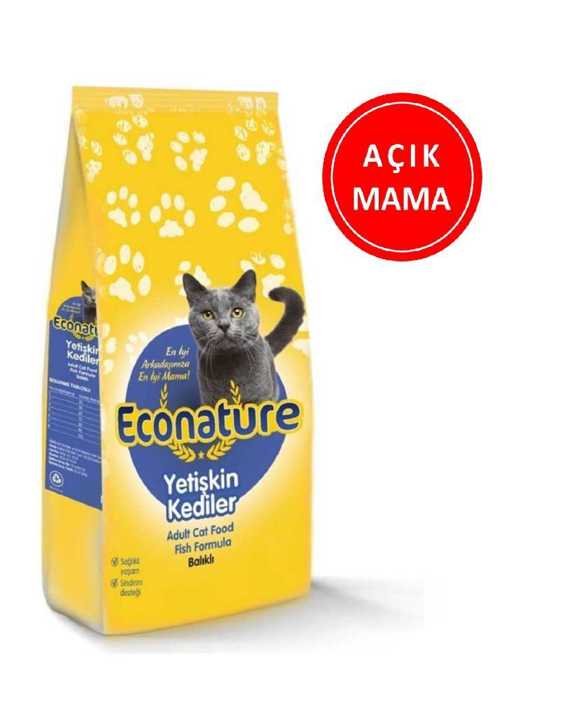 Econature Balıklı Kedi Maması 1 Kg AÇIK Econature Balıklı Kedi Maması 1 Kg AÇIK
