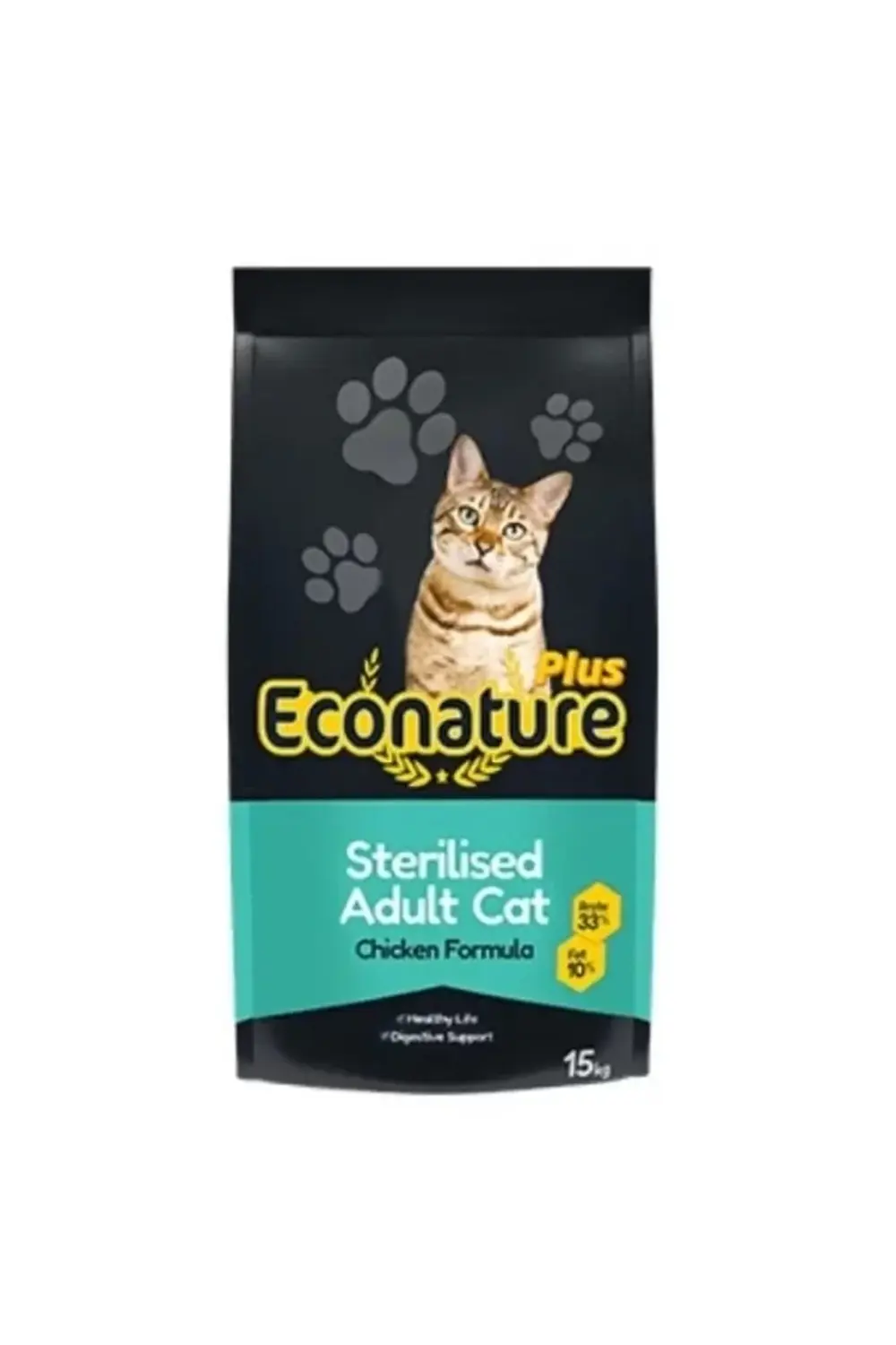 Econature Plus Tavuklu Kısırlaştırılmış Yetişkin Kedi Maması 15 K