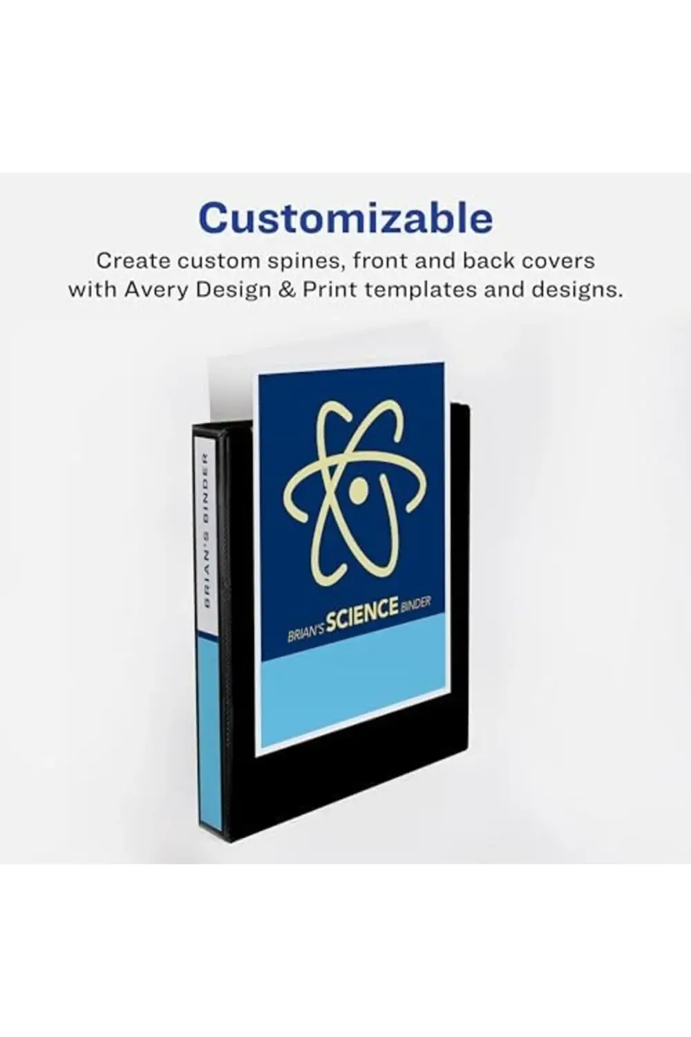 Economy View Binder, 3,8 cm yuvarlak halka, siyah, (5725) 1.5 Inc