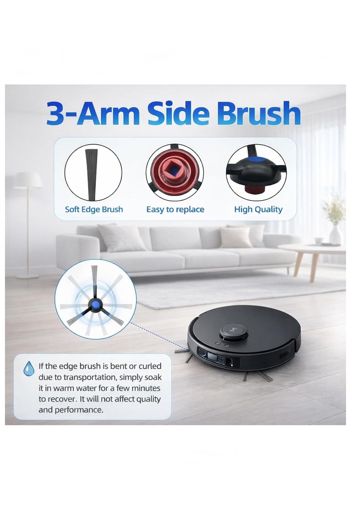 Ecovacs Deebot T30 Pro Omni Robot Süpürge Uyumlu 5 Parça Set