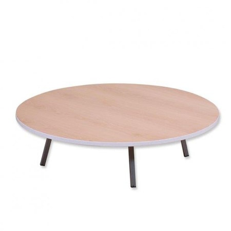 Ecowood  Katlanır Ayaklı Yuvarlak Yer Sofrası 80Cm