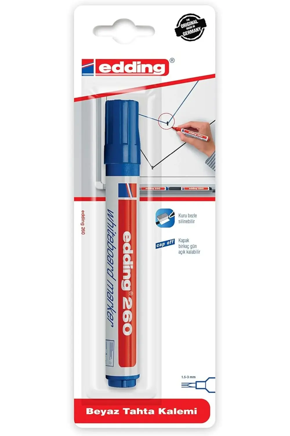 ED260B103 260 Beyaz Yazı Tahtası Tekli Mavi Mavi 842385