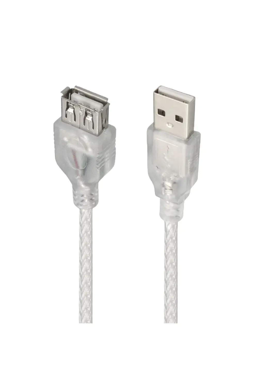 EDALKL 1.5 metre 2.0v şeffaf usb uzatma kablosu