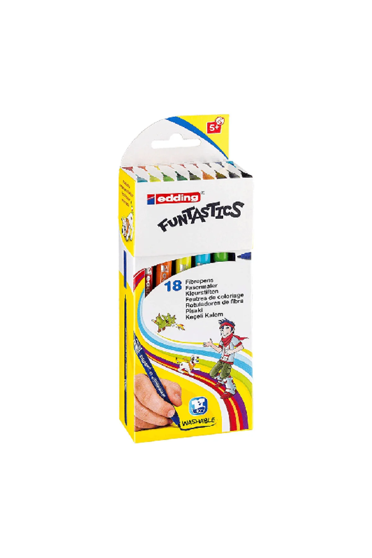 Edding 15 Funtastics Yıkanabilir Keçeli Kalem 18 Renk Set Edding 15 Funtastics Yıkanabilir Keçeli Kalem 18 Renk Set