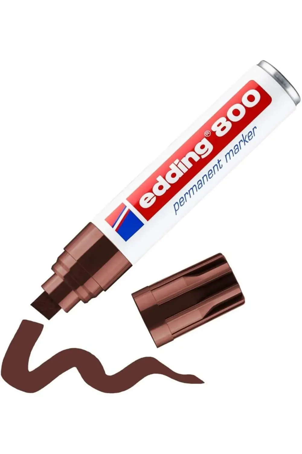 Edding 4 – 800007 kalıcı marker, doldurulabilir, 4 – 12 mm, Kahve