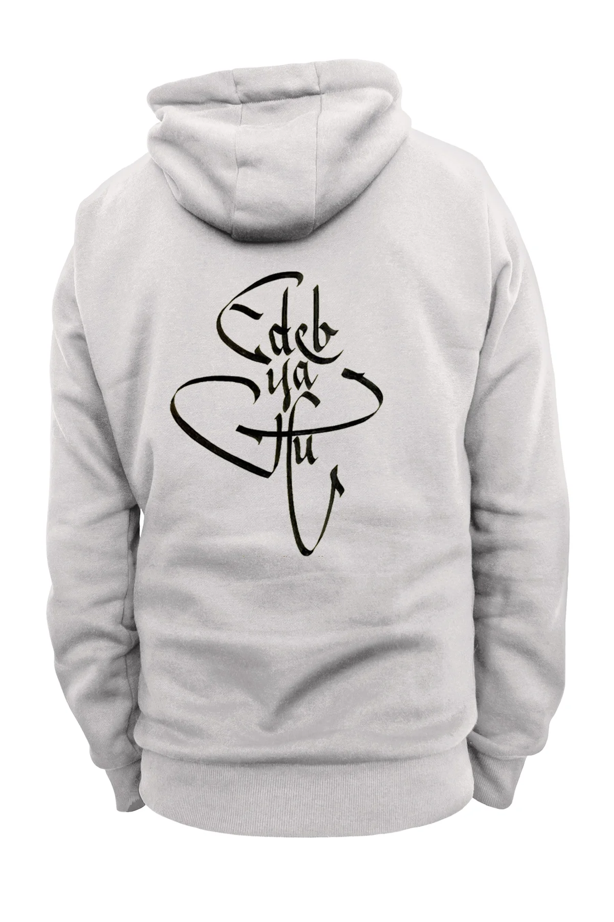 Edep Yahu Baskılı, 3 iplik. Şardonlu, İçi Polar, Kalın, (600 gr.) Sweatshirt