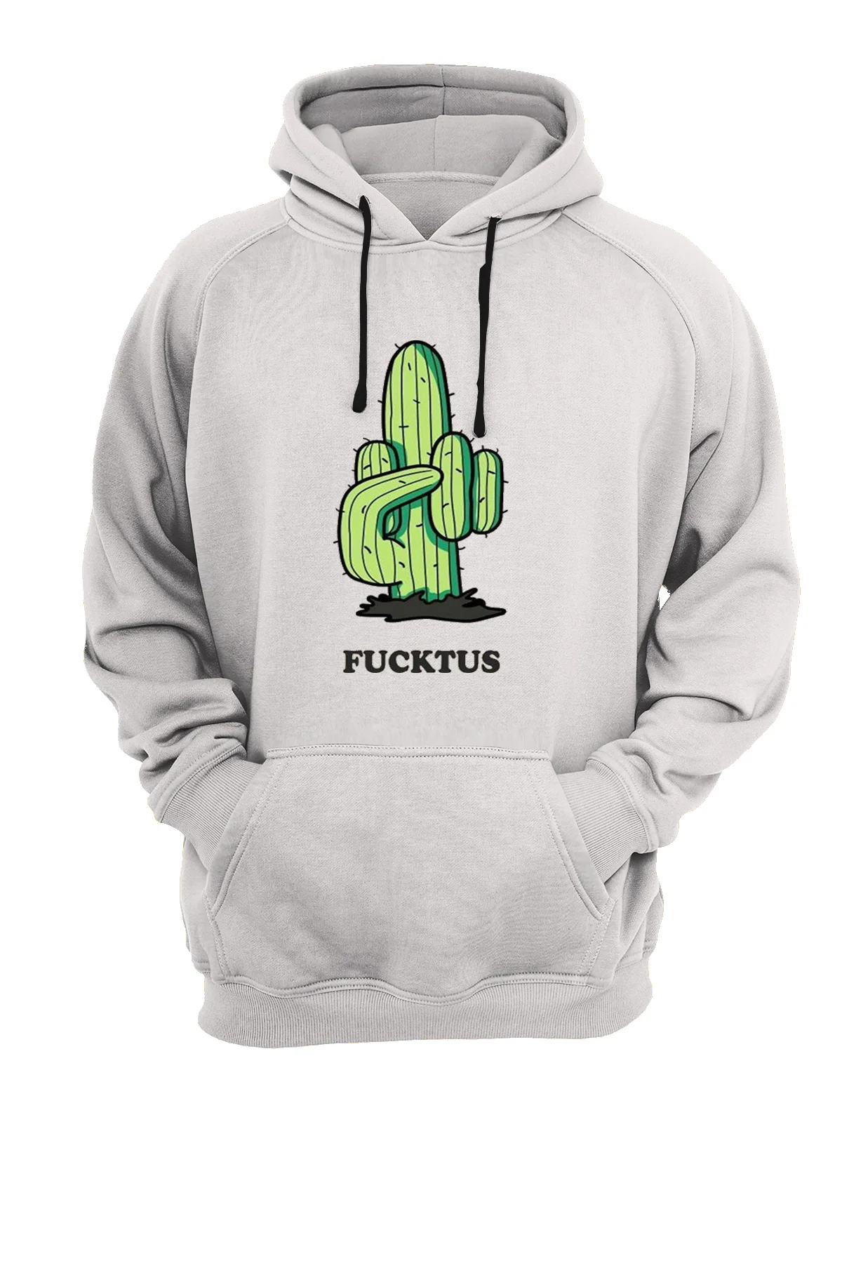 Edepsiz Kaktüs Baskılı, 3 iplik. Şardonlu, İçi Polar, Kalın, (600 gr.) Sweatshirt