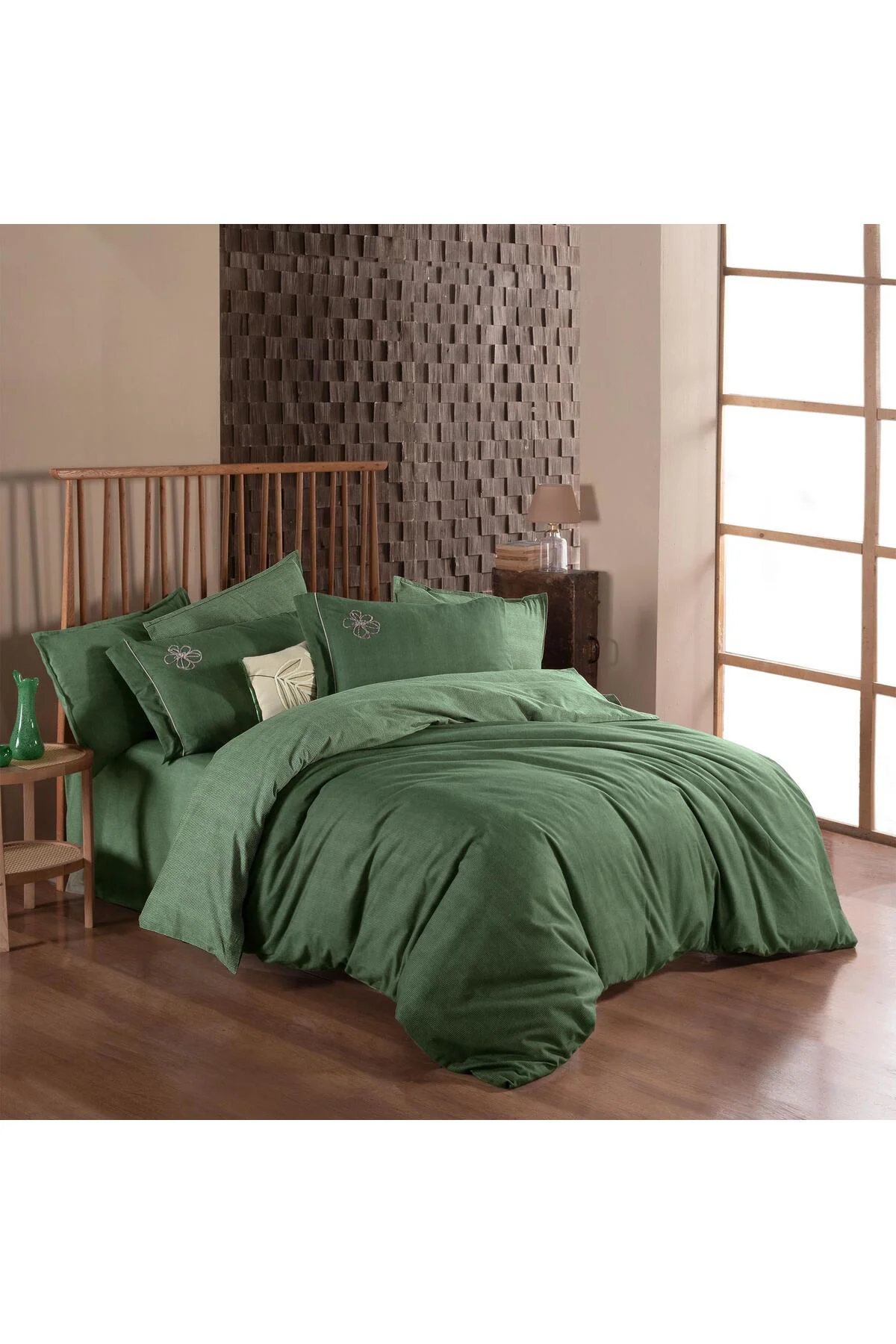 Ederlezi King Size (Battal Boy) %100 Pamuk Flanel (Pazen) Nevresi