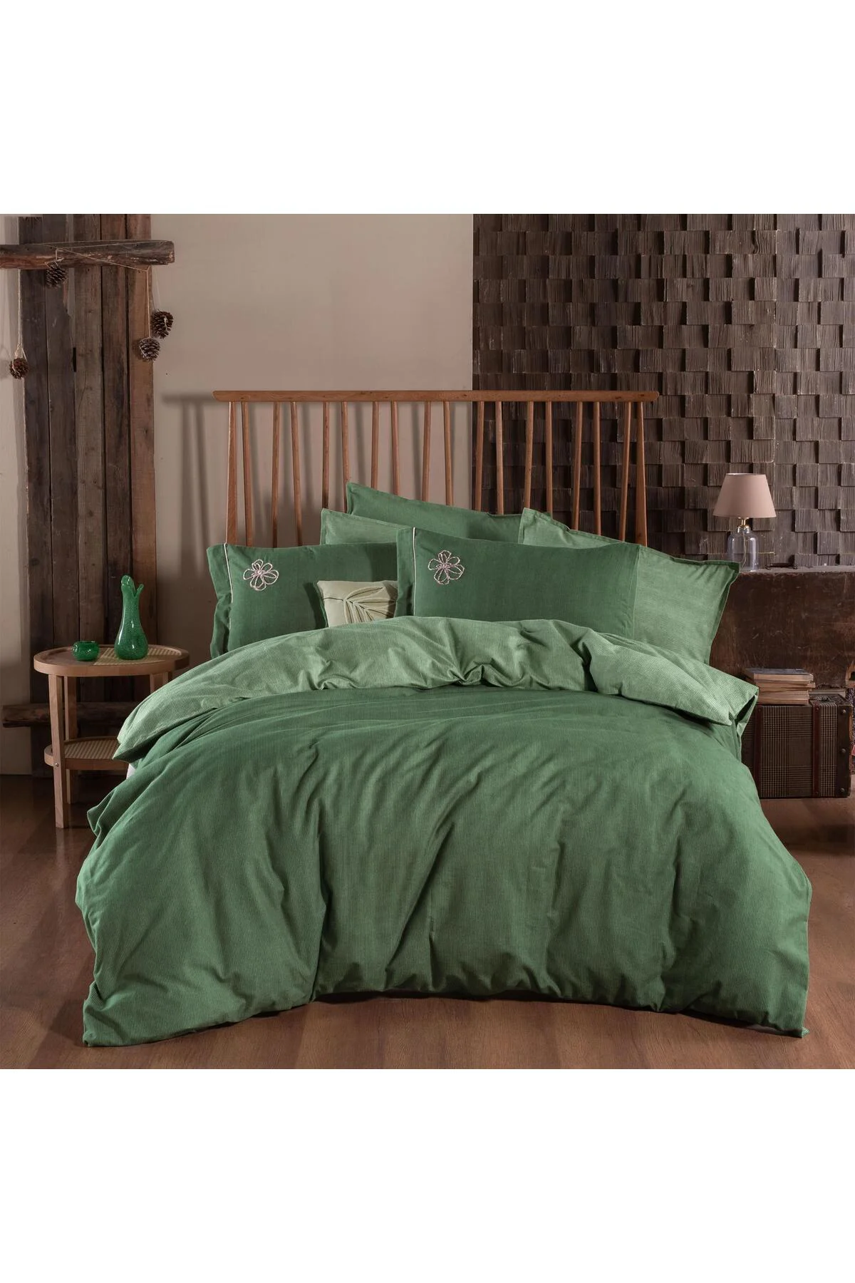 Ederlezi King Size (Battal Boy) %100 Pamuk Flanel (Pazen) Nevresi